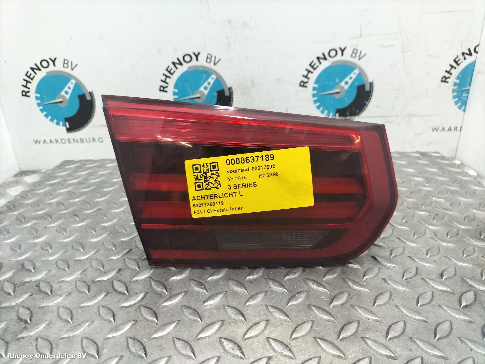Bekijk Auto-onderdeel ACHTERLICHT L BMW 3 SERIES 2016