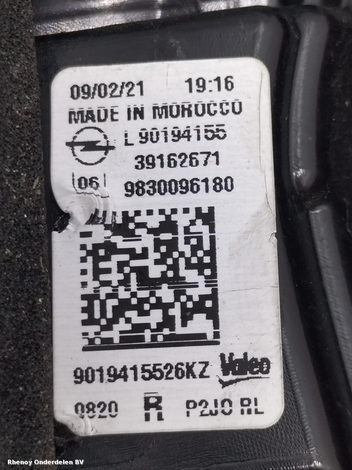 View Auto part ACHTERLICHT R OPEL / VAUXHALL CORSA 2021