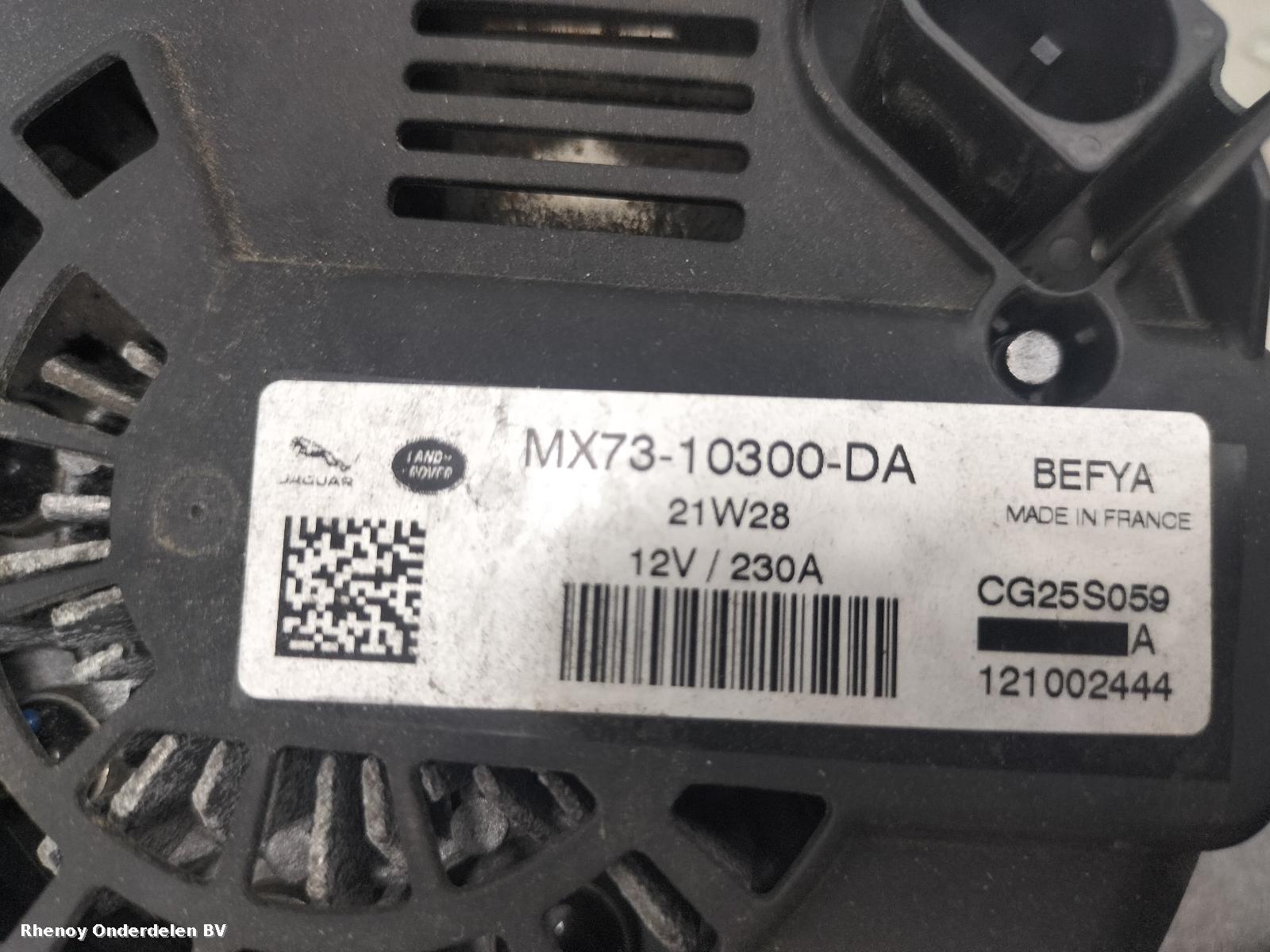 2017 LAND ROVER DISCOVERY SPORT DYNAMO View Auto part DYNAMO LAND ROVER DISCOVERY SPORT 2017