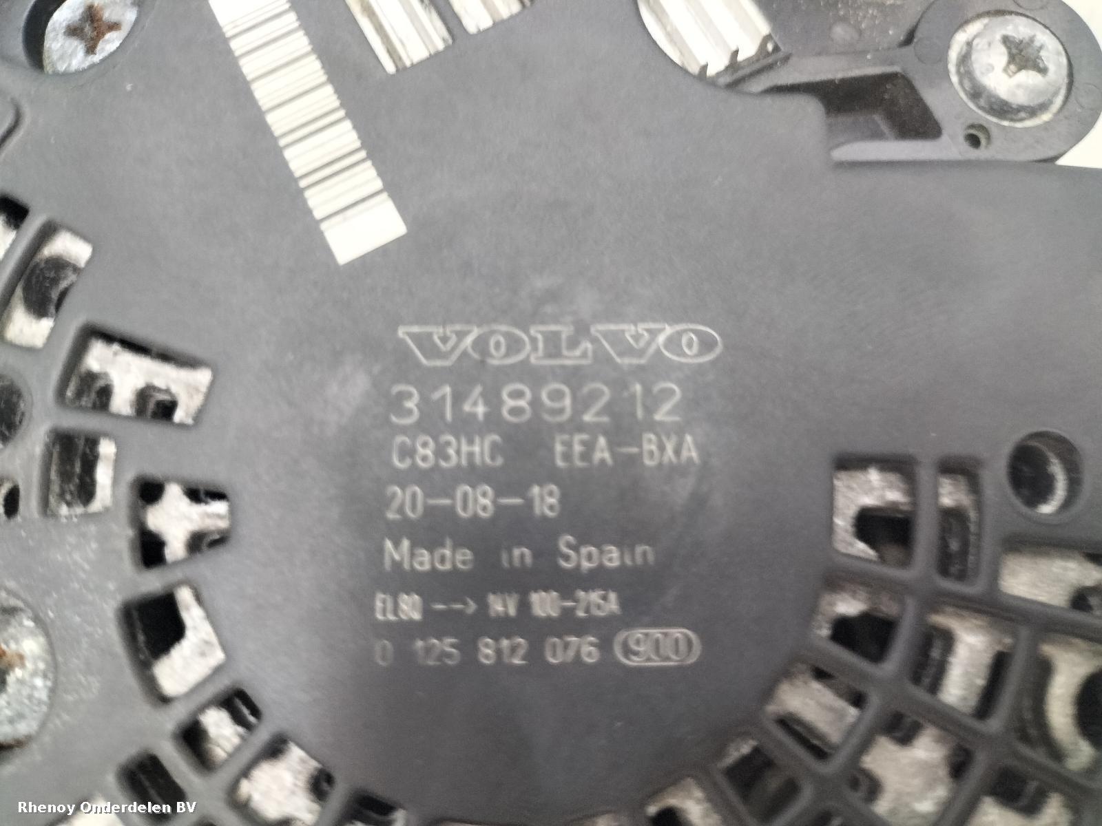 View Auto part DYNAMO VOLVO XC90 2021