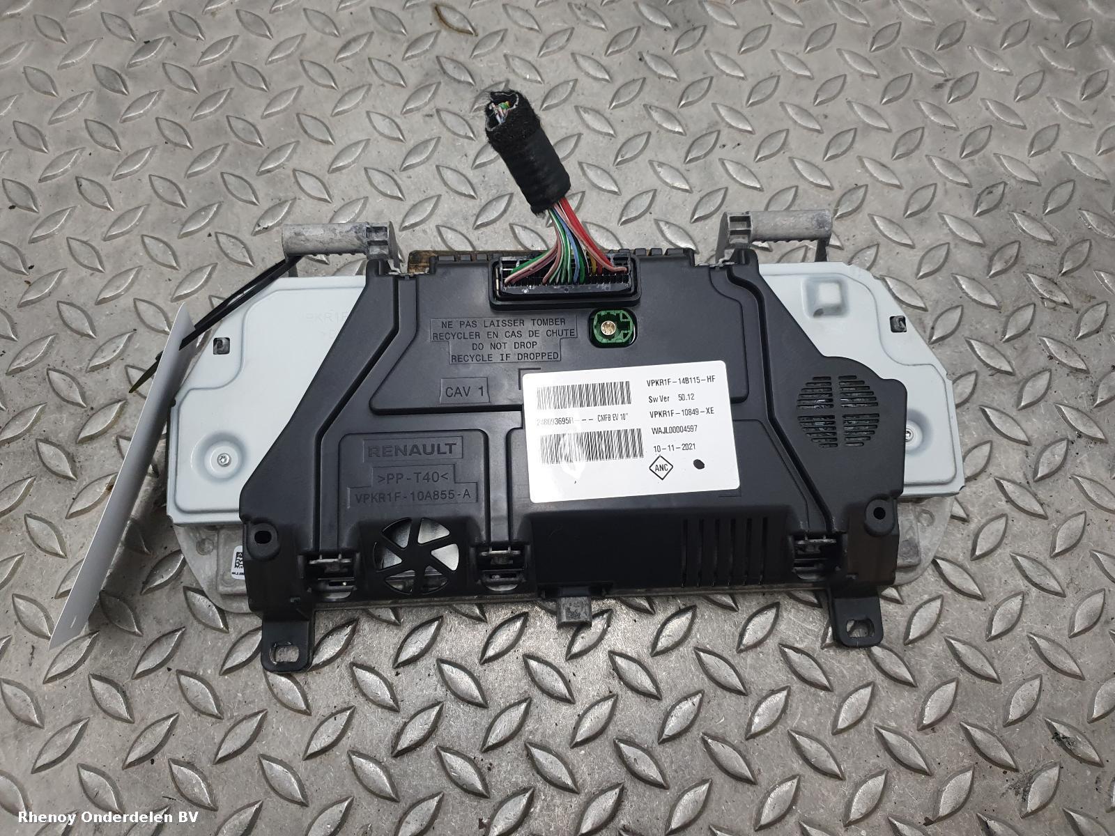 2021 RENAULT ZOE KLOKKENPANEEL View Auto part KLOKKENPANEEL RENAULT ZOE 2021