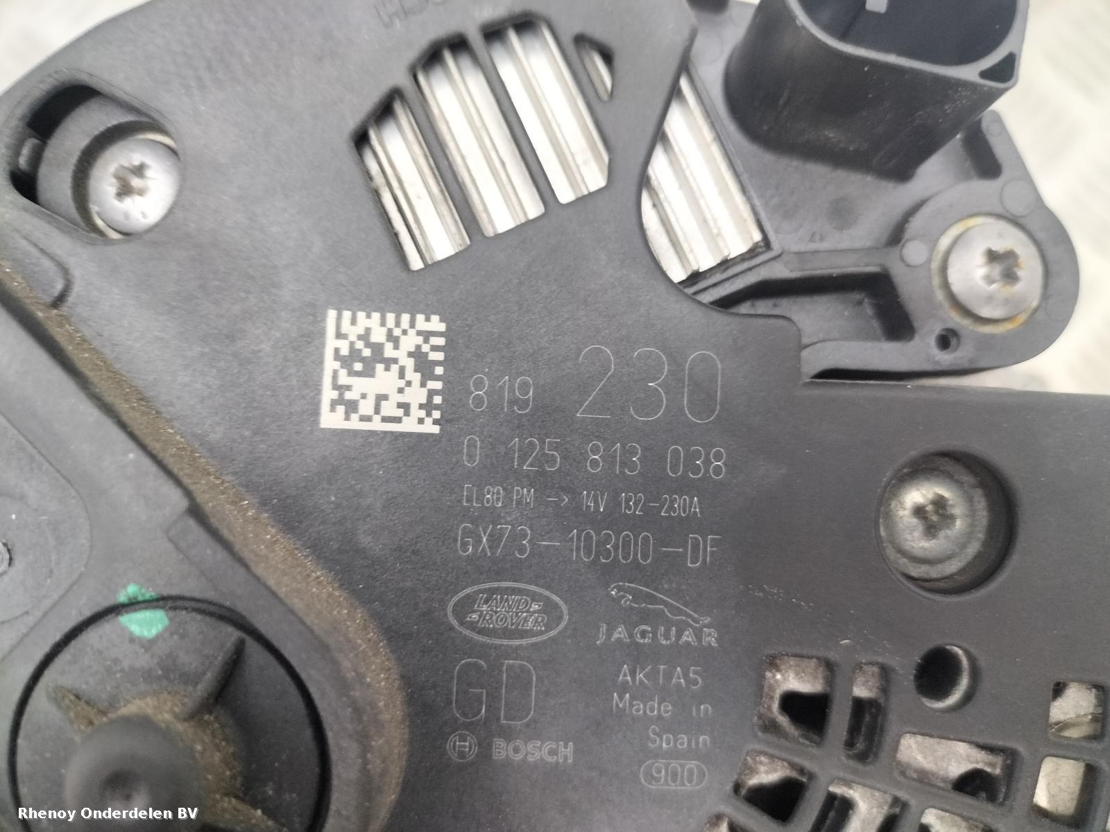 View Auto part DYNAMO LAND ROVER RANGE ROVER 2017