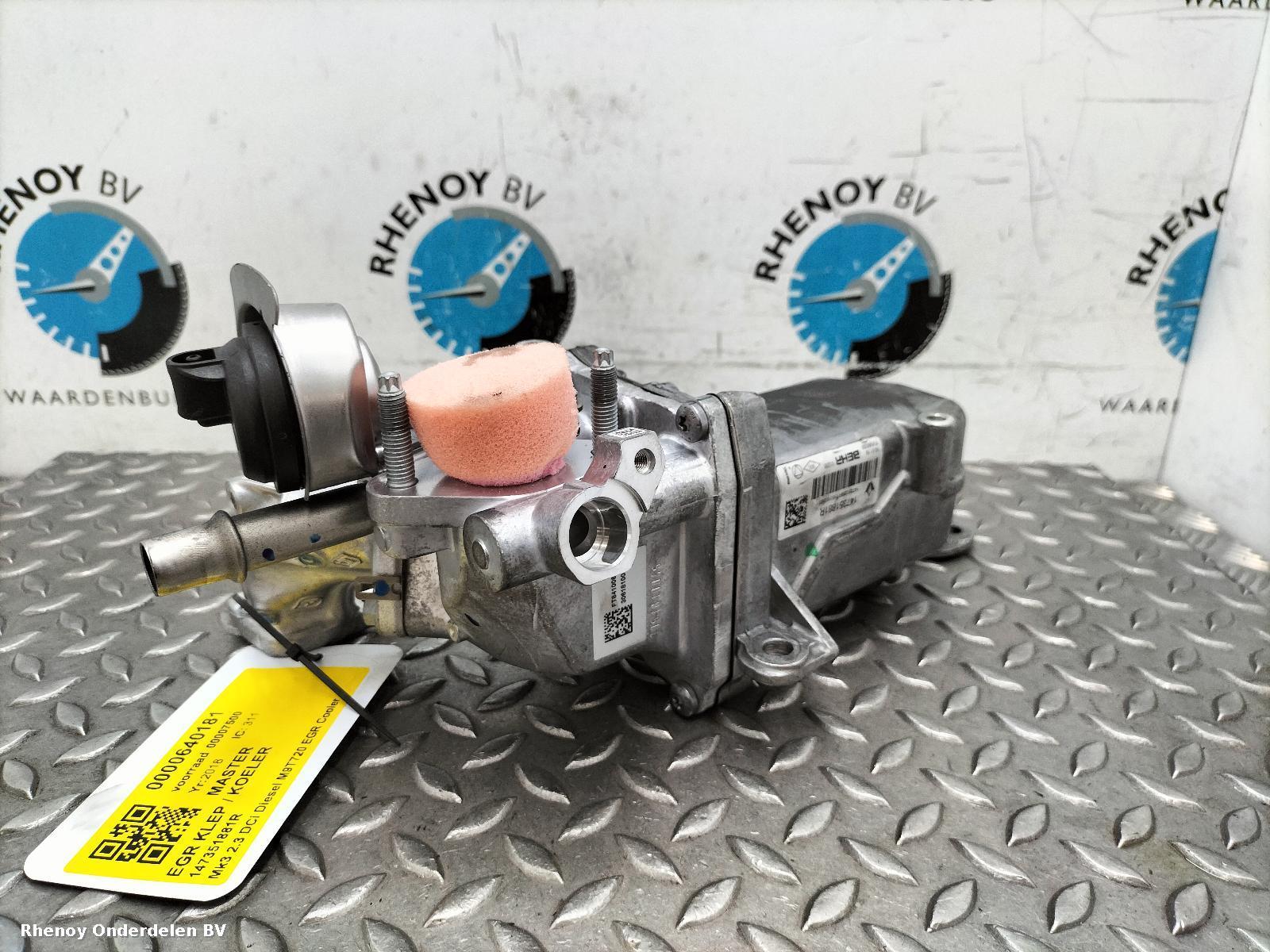2018 RENAULT MASTER EGR KLEP / KOELER View Auto part EGR KLEP / KOELER RENAULT MASTER 2018
