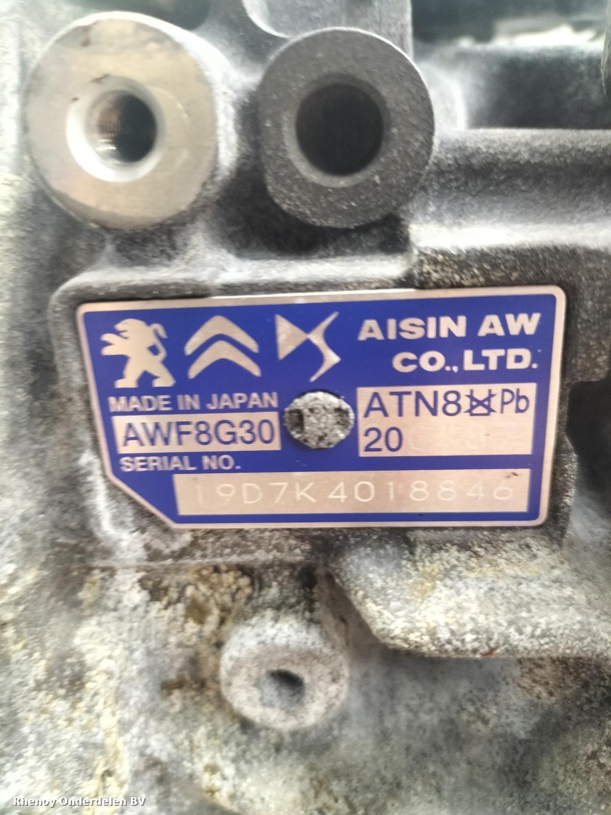 View Auto part TRANSMISSIE / VERSNELLINGSBAK CITROEN C5 AIRCROSS 2019