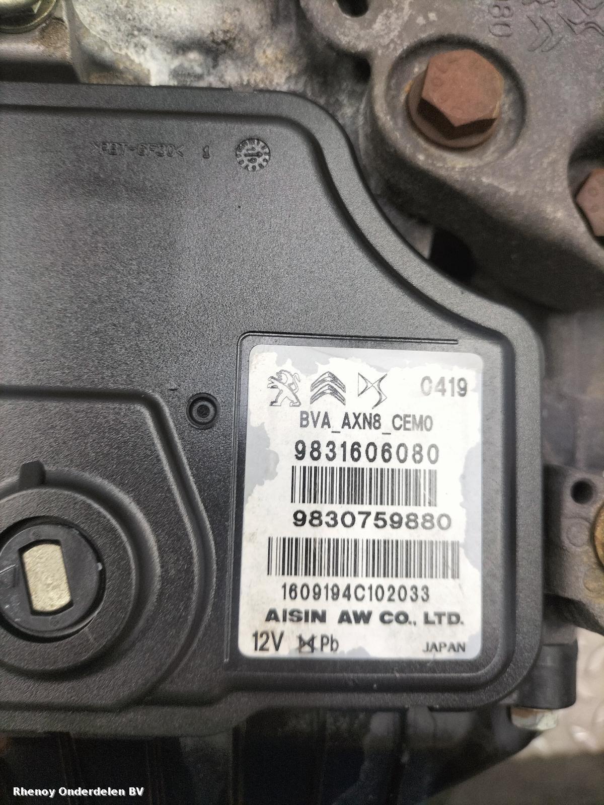 View Auto part TRANSMISSIE / VERSNELLINGSBAK CITROEN C5 AIRCROSS 2019