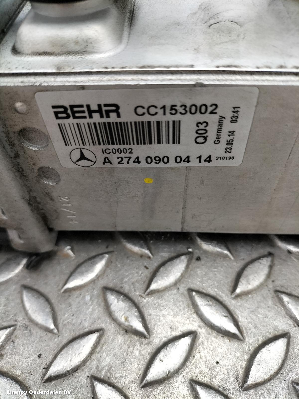 2017 MERCEDES C CLASS INTERKOELER View Auto part INTERKOELER MERCEDES C CLASS 2017
