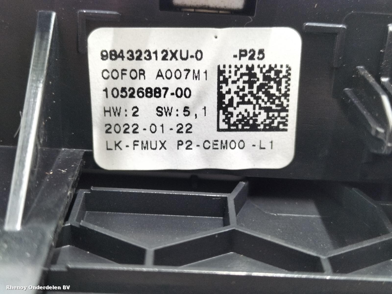 View Auto part KACHEL BEDIENINGSPANEEL PEUGEOT 208 2022