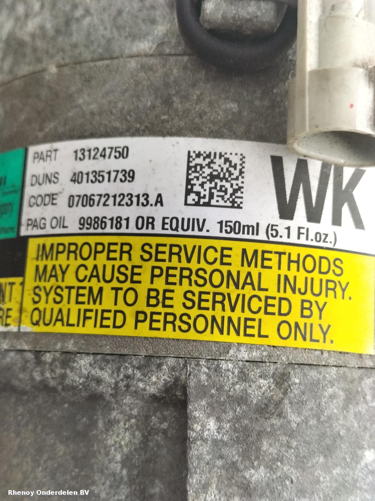 View Auto part Compressor VAUXHALL / OPEL MERIVA 2007