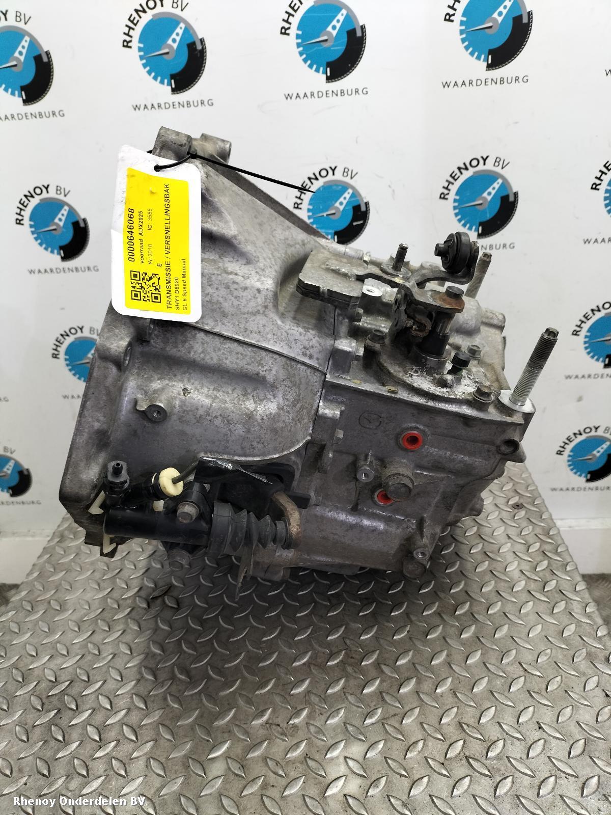 2018 MAZDA 6 TRANSMISSIE / VERSNELLINGSBAK View Auto part TRANSMISSIE / VERSNELLINGSBAK MAZDA 6 2018