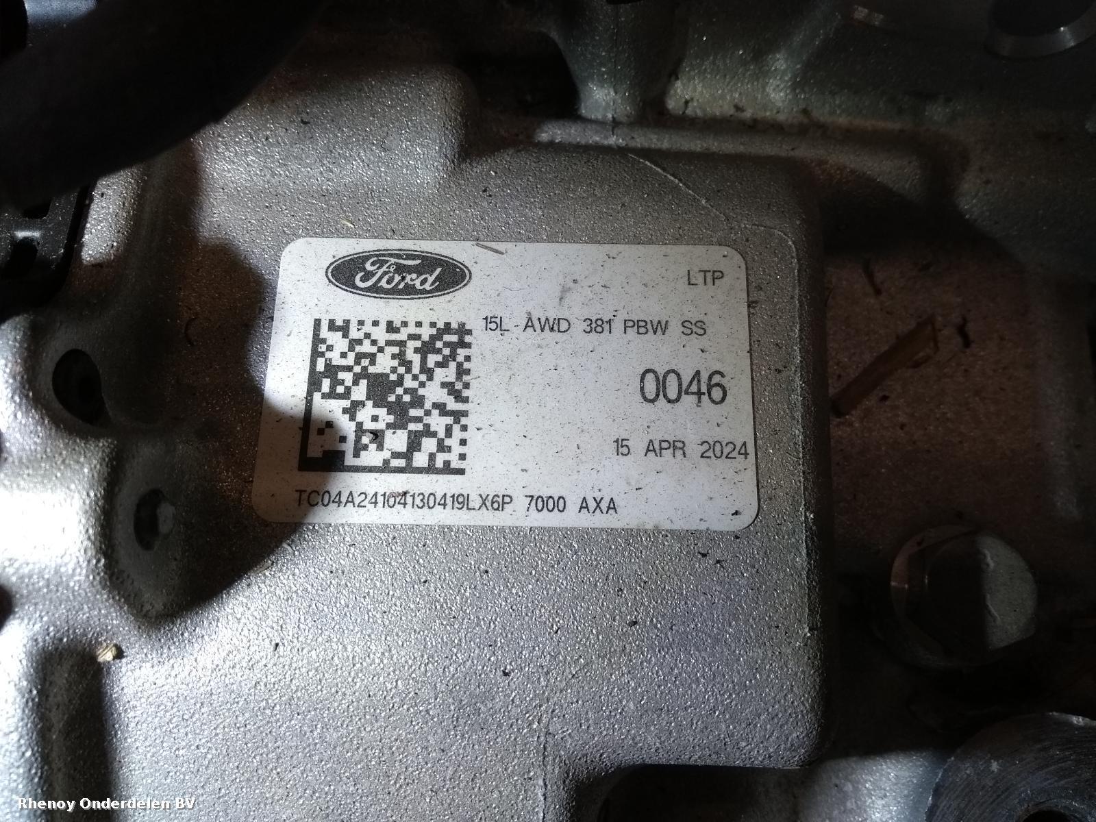 2024 FORD KUGA TRANSMISSIE / VERSNELLINGSBAK View Auto part TRANSMISSIE / VERSNELLINGSBAK FORD KUGA 2024
