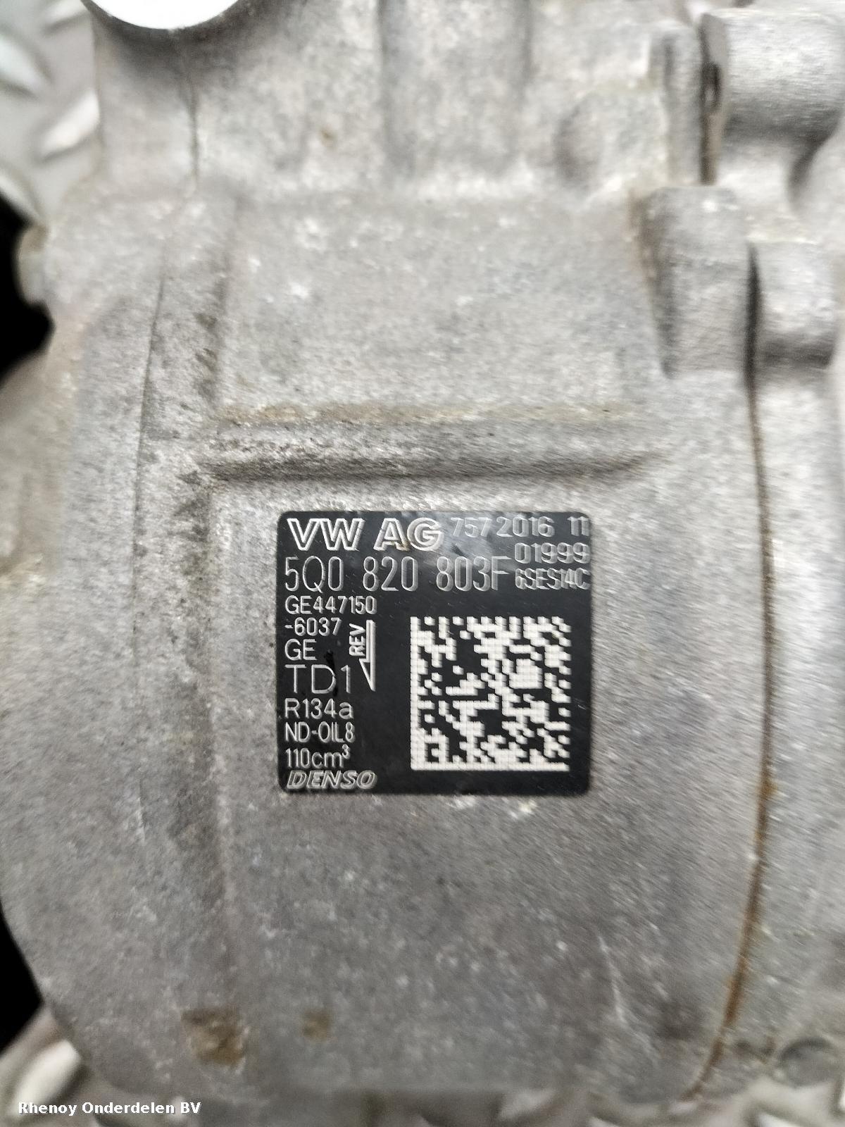 2017 VOLKSWAGEN CADDY AIRCO COMPRESSOR / AIRCOPOMP View Auto part AIRCO COMPRESSOR / AIRCOPOMP VOLKSWAGEN CADDY 2017