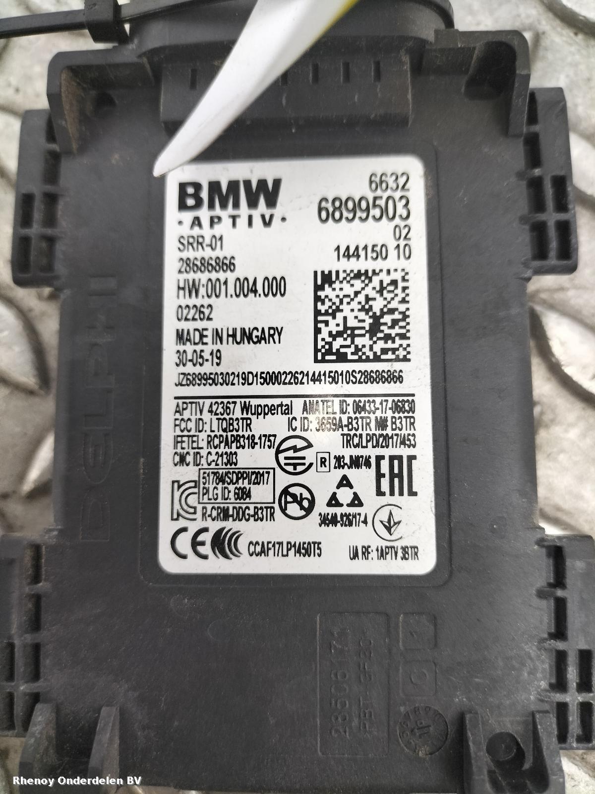 2019 BMW X5 SENSOR RADAR View Auto part SENSOR RADAR BMW X5 2019