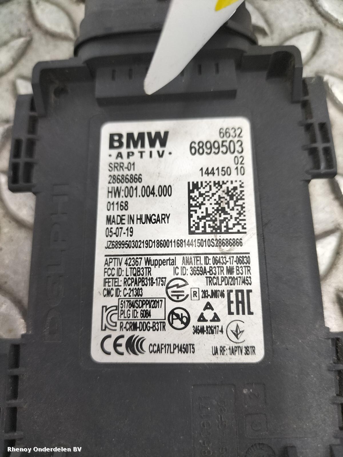 2019 BMW X5 SENSOR RADAR View Auto part SENSOR RADAR BMW X5 2019