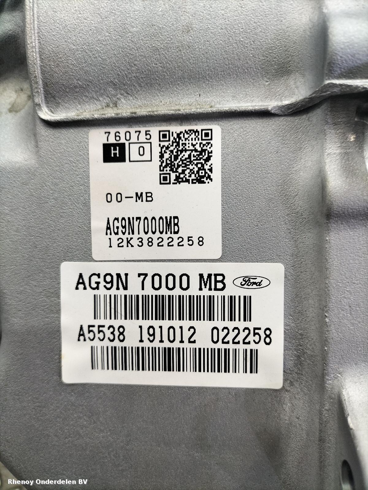 2012 LAND ROVER FREELANDER TRANSMISSIE / VERSNELLINGSBAK View Auto part TRANSMISSIE / VERSNELLINGSBAK LAND ROVER FREELANDER 2012