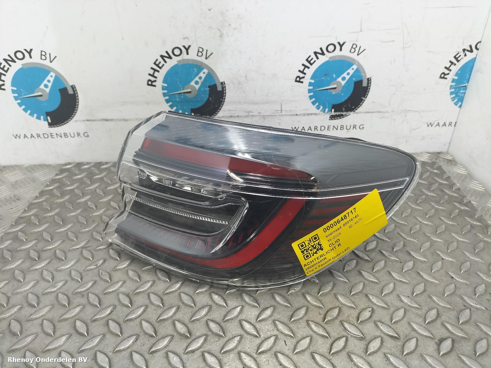 Bekijk Auto-onderdeel ACHTERLICHT R RENAULT CLIO 2024
