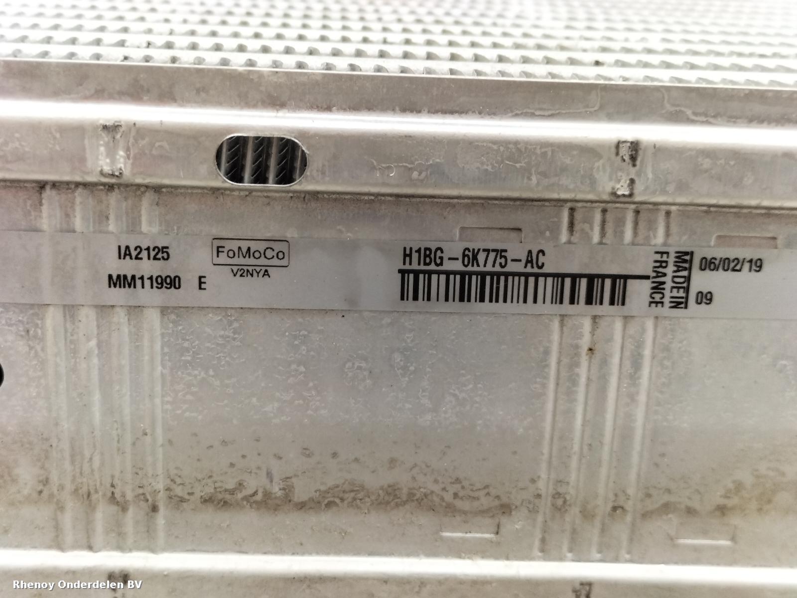 View Auto part INTERKOELER FORD FIESTA 2019