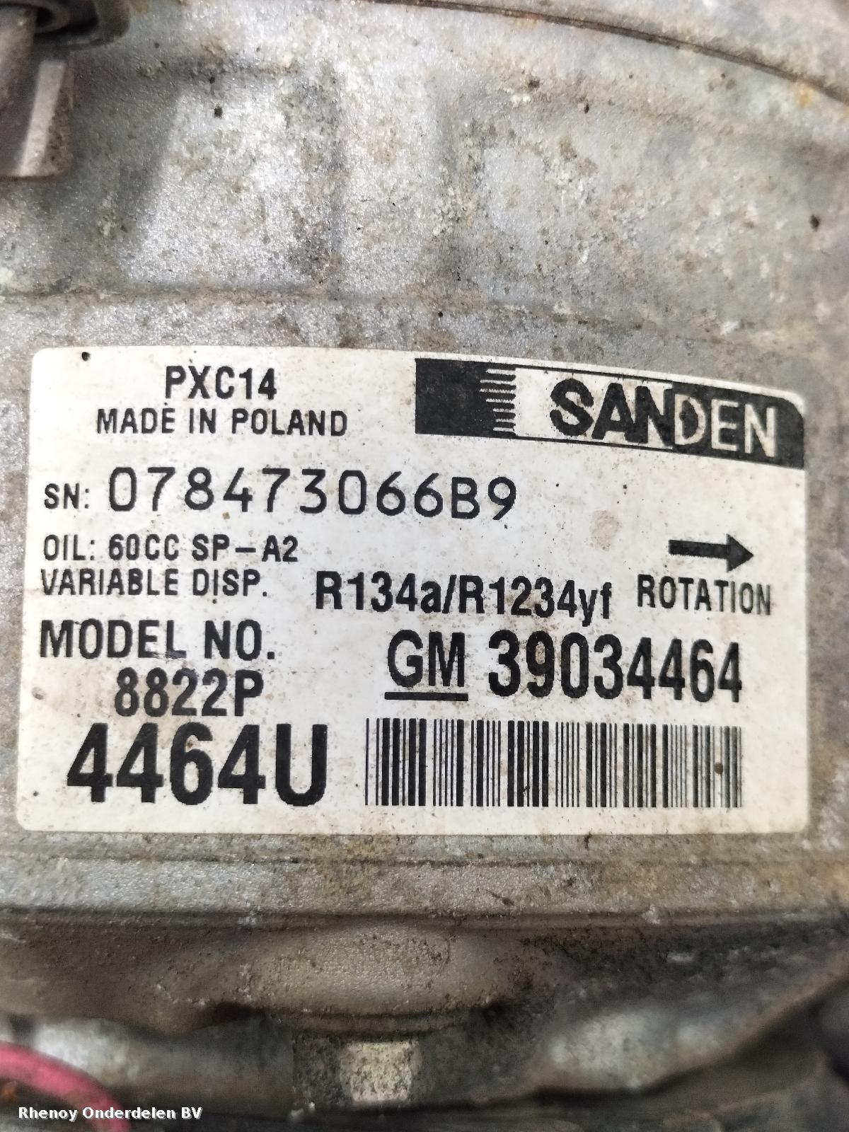 View Auto part AIRCO COMPRESSOR / AIRCOPOMP OPEL / VAUXHALL ZAFIRA 2017