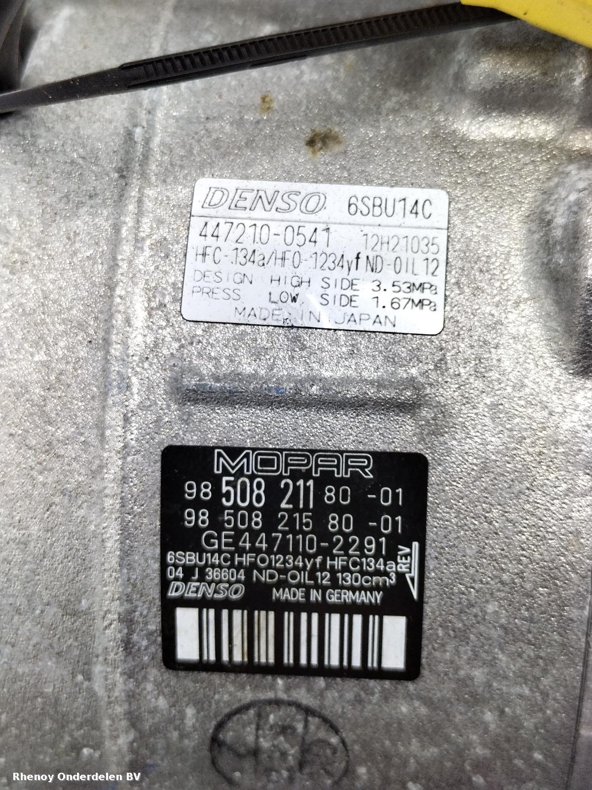 View Auto part AIRCO COMPRESSOR / AIRCOPOMP CITROEN C3 AIRCROSS 2024