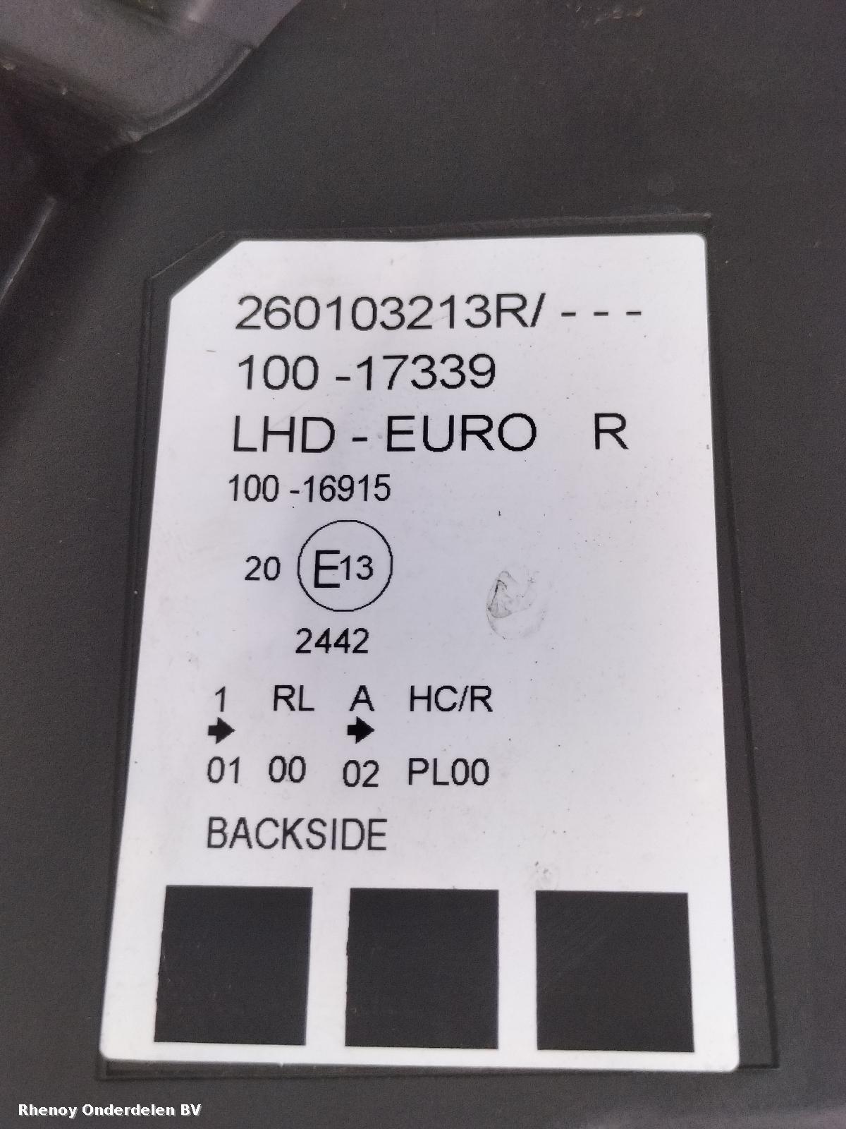 View Auto part KOPLAMP R RENAULT KANGOO 2013