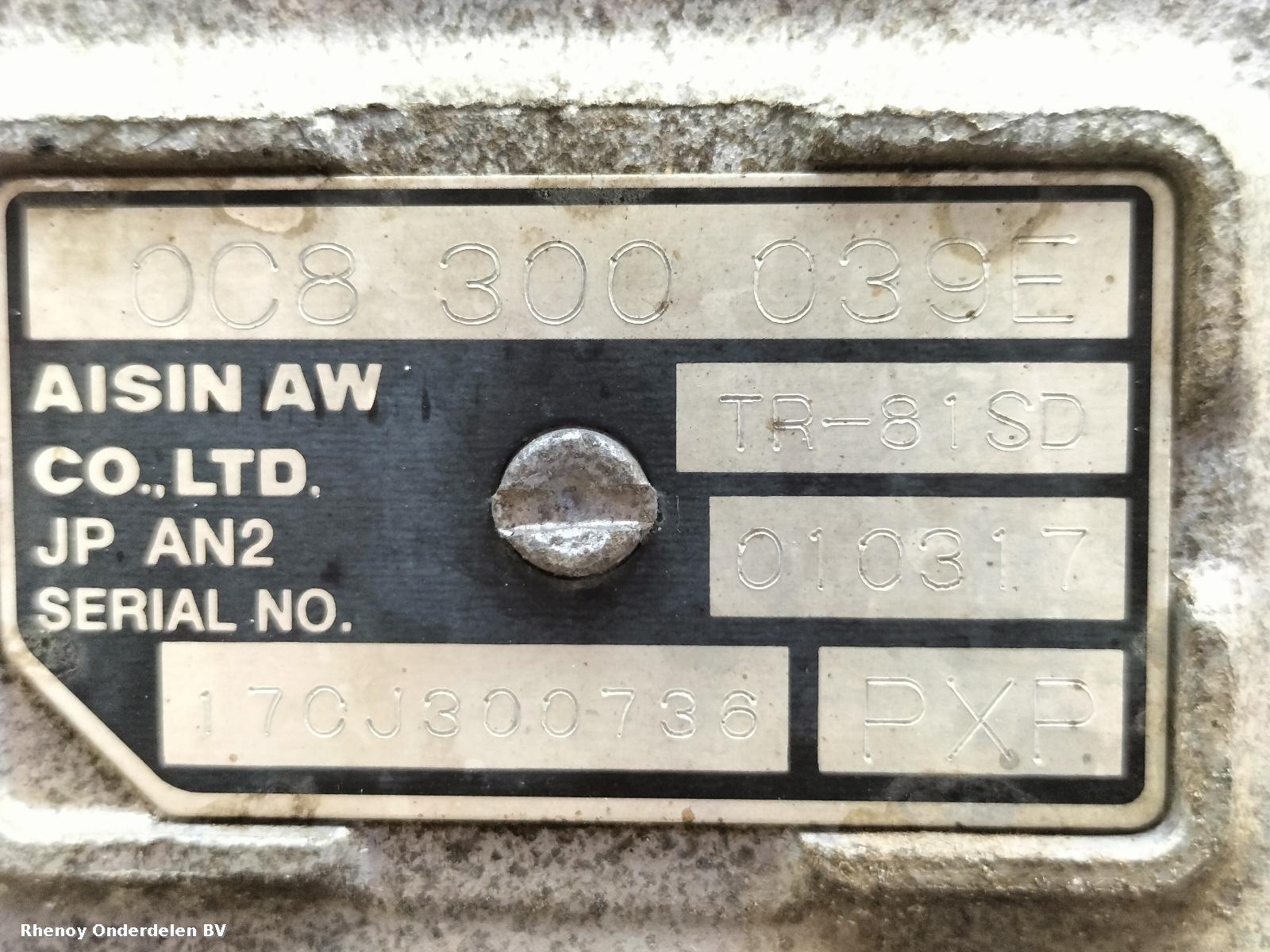 View Auto part TRANSMISSIE / VERSNELLINGSBAK VOLKSWAGEN TOUAREG 2017