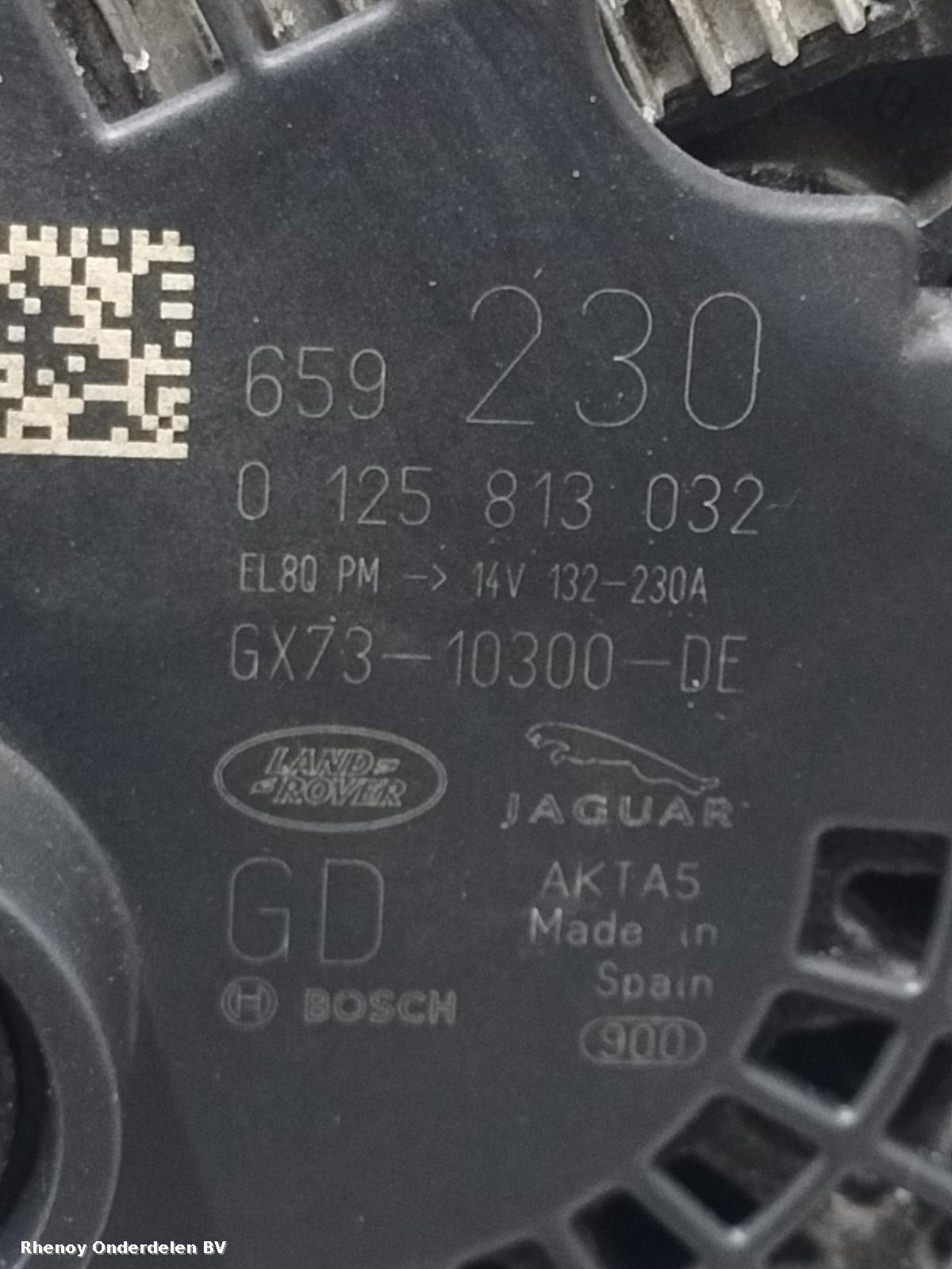 View Auto part DYNAMO JAGUAR XF 2016