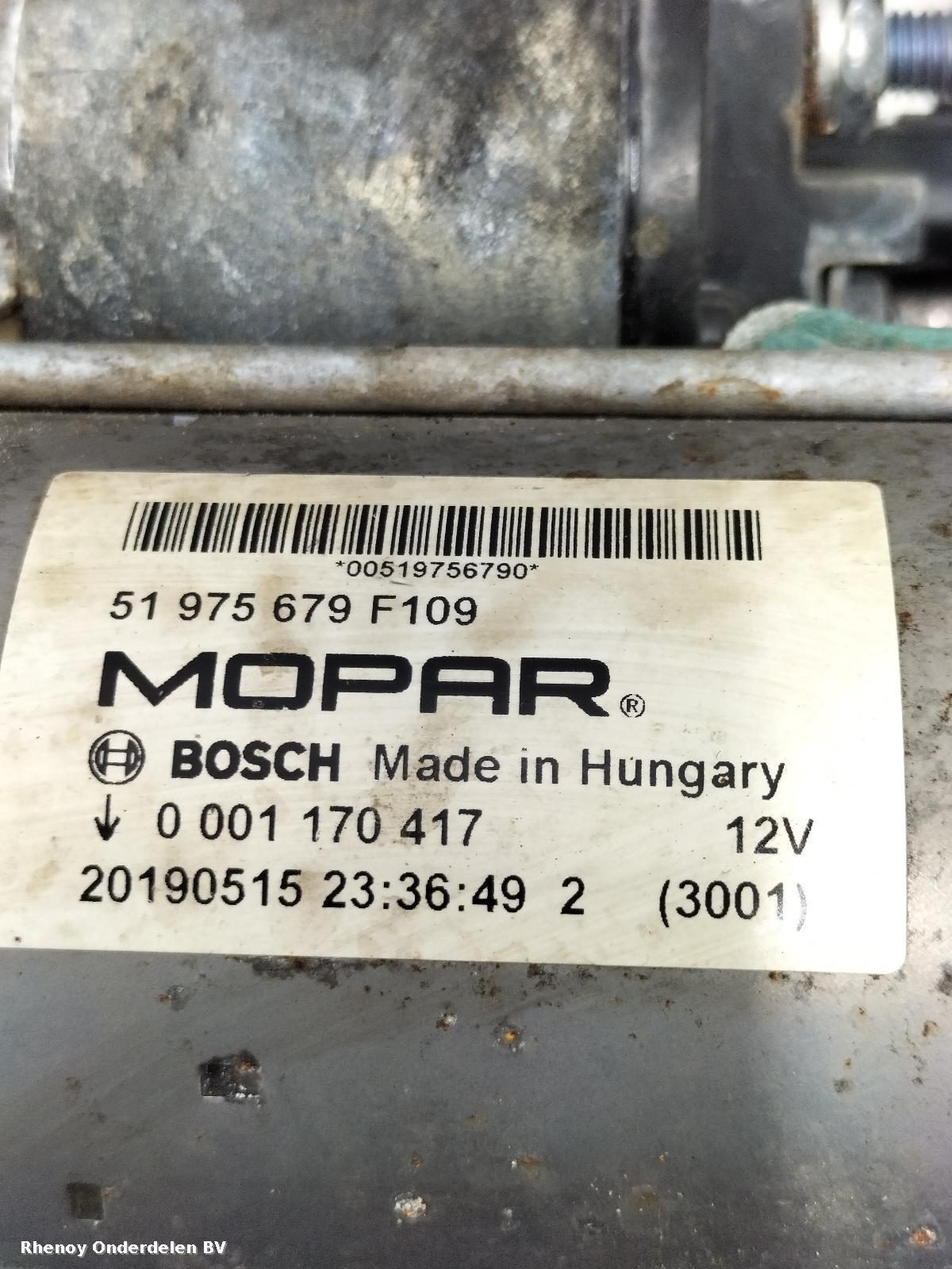 View Auto part STARTMOTOR FIAT 500X 2020