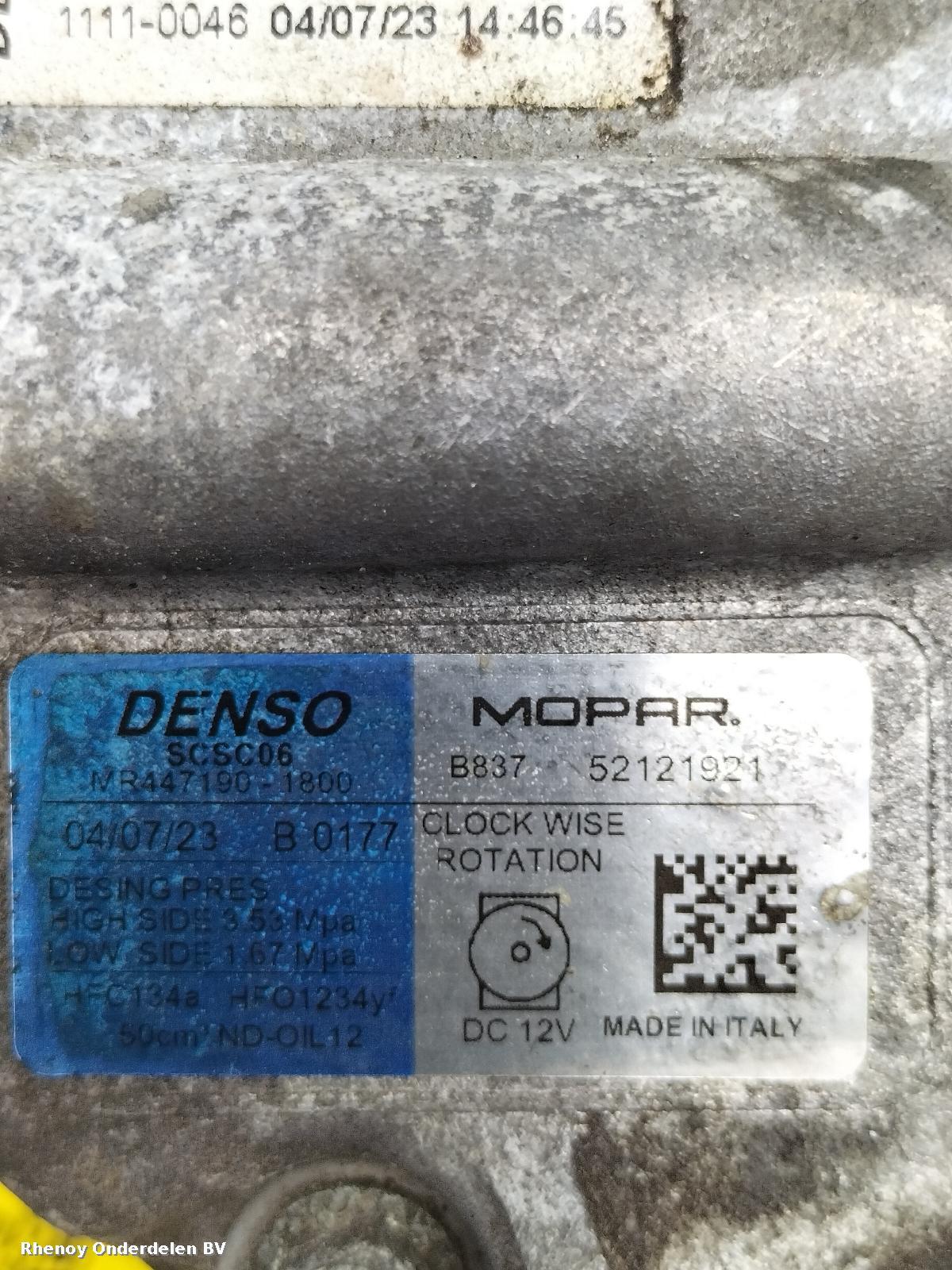 View Auto part AIRCO COMPRESSOR / AIRCOPOMP FIAT 500 2023