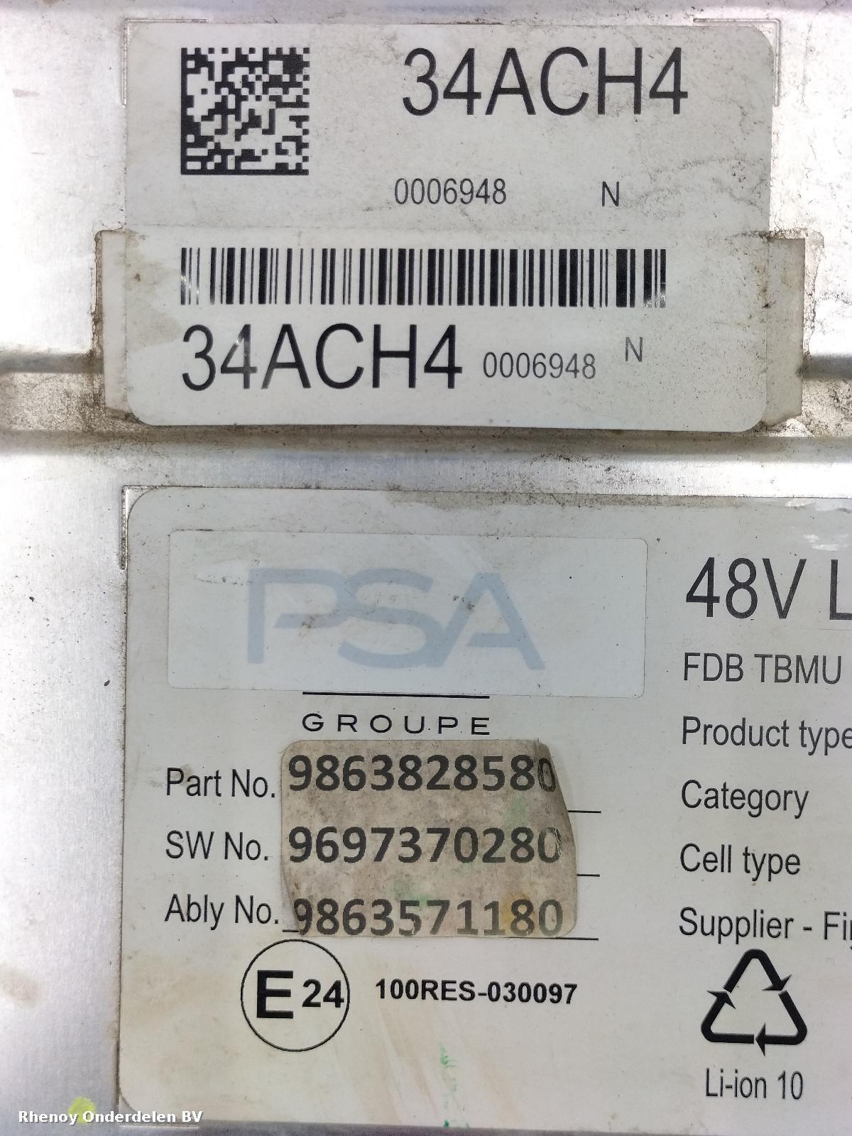 View Auto part EV / HYBRIDE ACCU / BATTERIJ (HOOG VOLTAGE) PEUGEOT 3008 2023