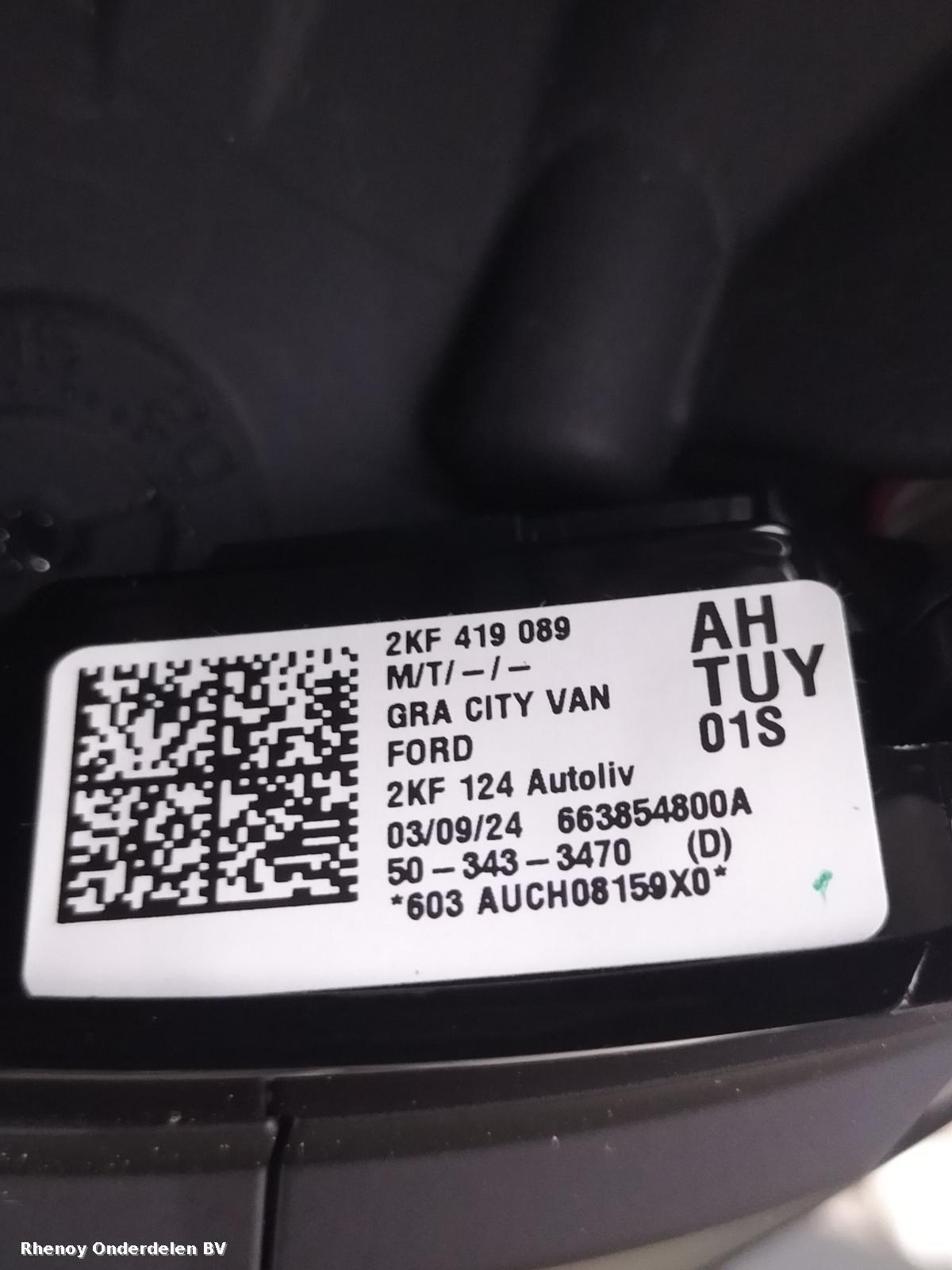 2024 FORD TRANSIT CONNECT STUURWIEL View Auto part STUURWIEL FORD TRANSIT CONNECT 2024