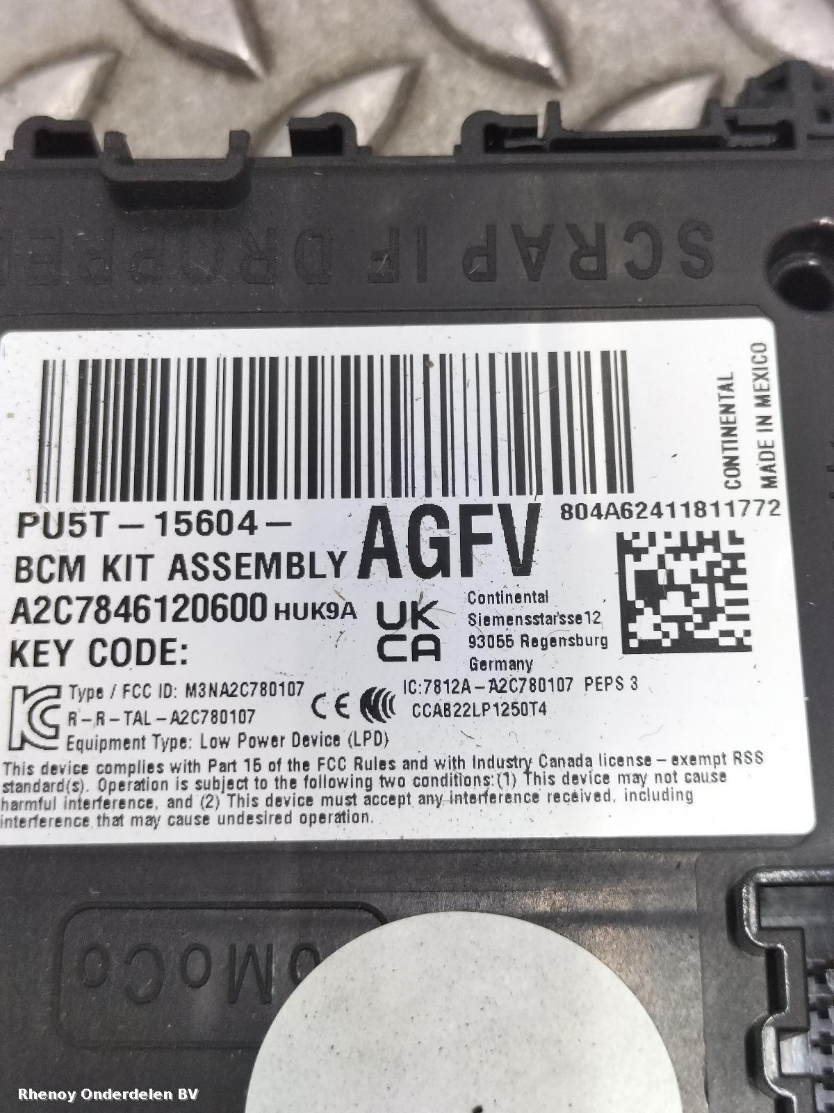 View Auto part COMPUTER ECU FORD TRANSIT CUSTOM 2024