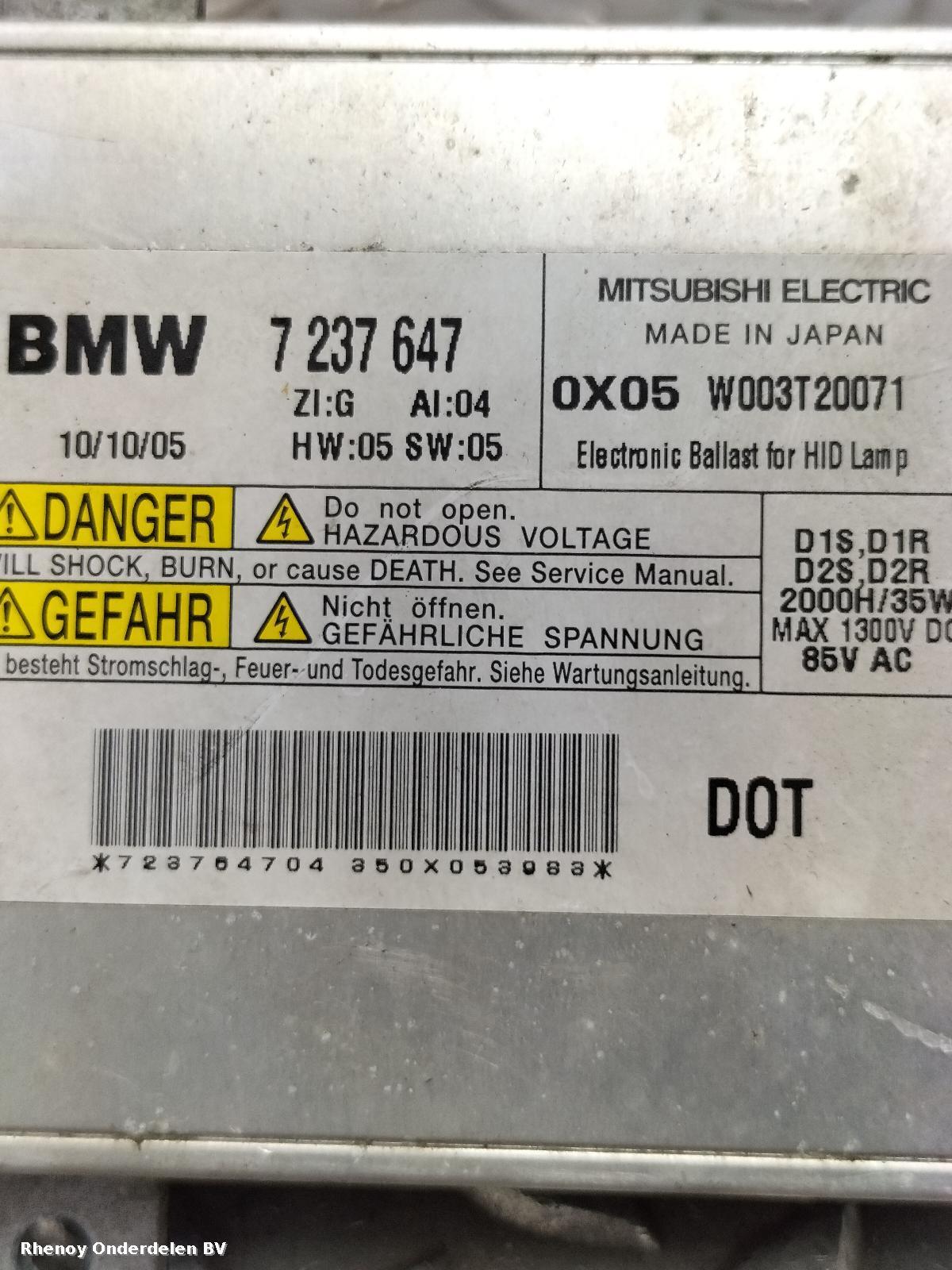 View Auto part XENON STUURAPPARAAT BMW 5 SERIES 2012