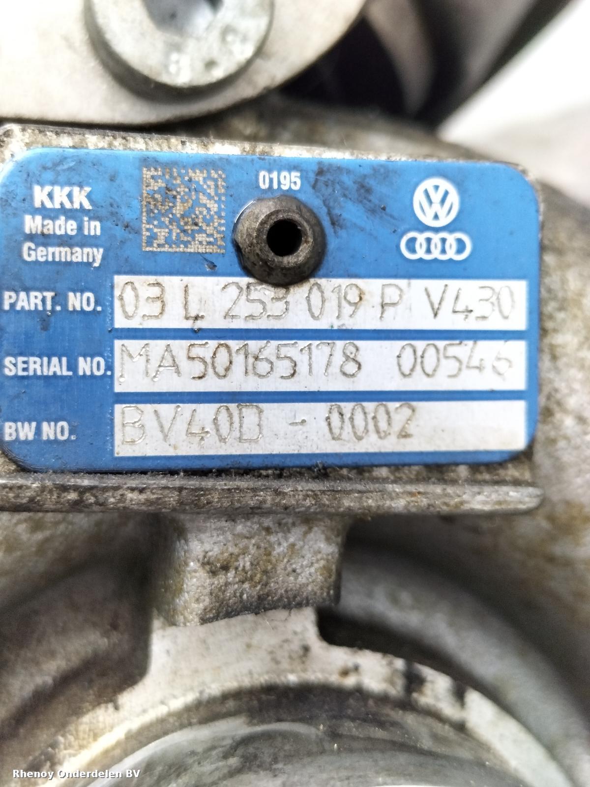 View Auto part TURBO VOLKSWAGEN PASSAT 2014