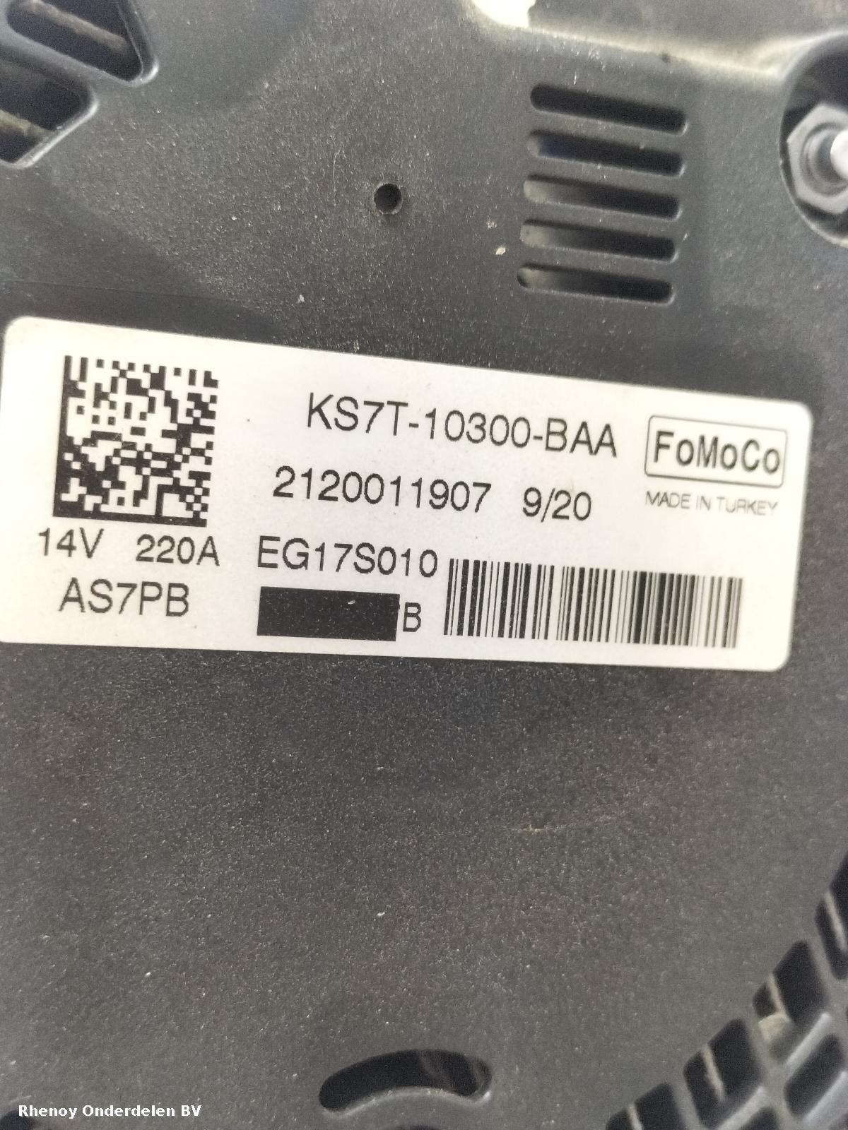 2020 FORD EDGE DYNAMO View Auto part DYNAMO FORD EDGE 2020
