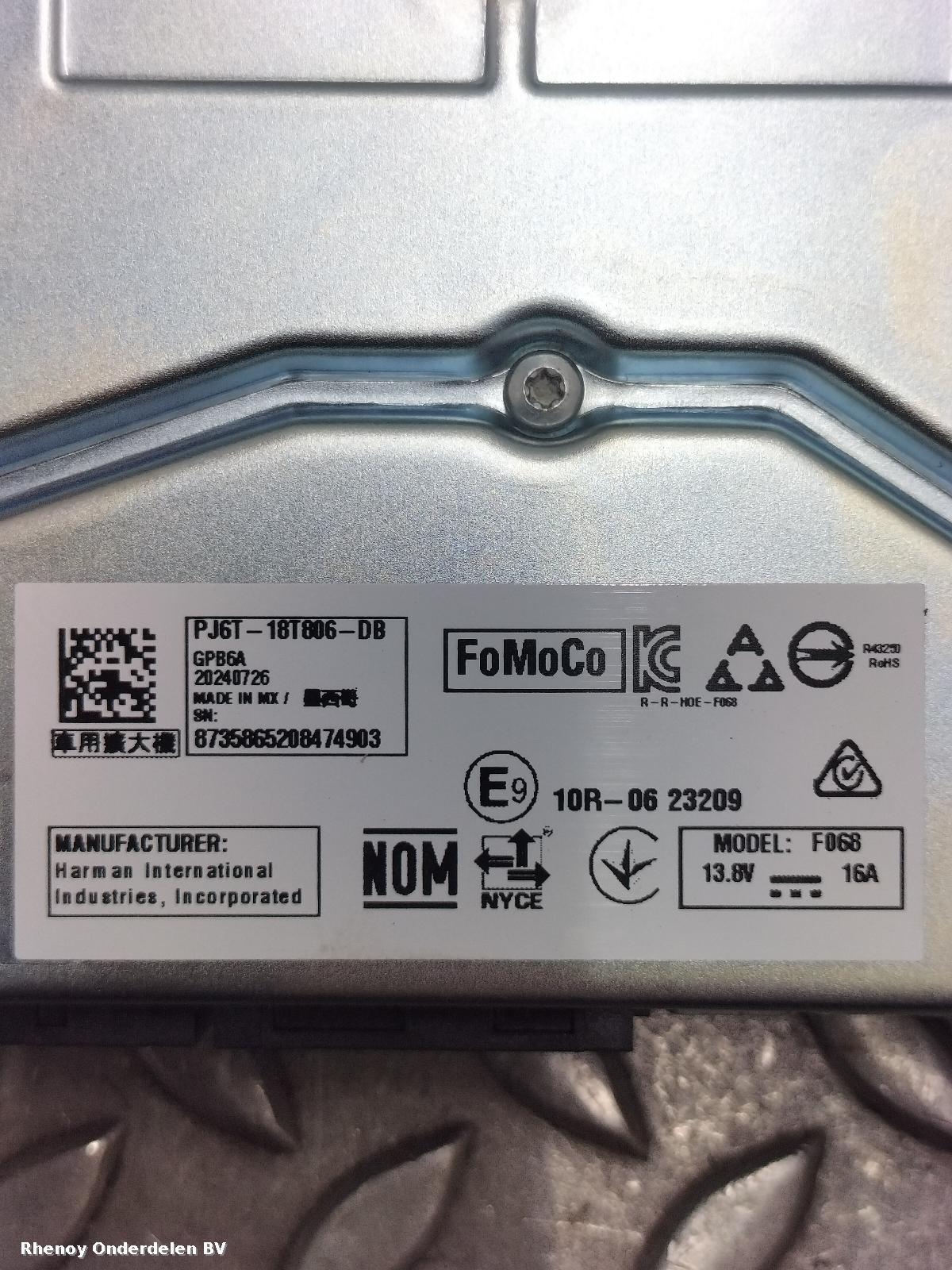 2024 FORD KUGA VERSTERKER UNIT AUDIO View Auto part VERSTERKER UNIT AUDIO FORD KUGA 2024