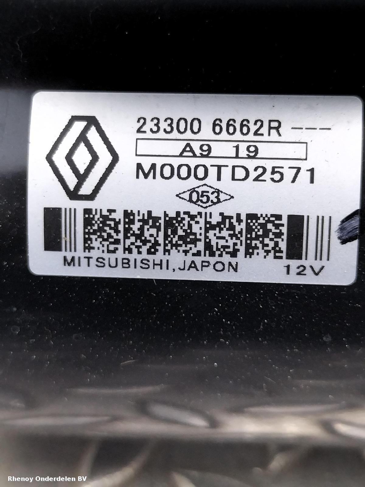 View Auto part STARTMOTOR RENAULT CAPTUR 2019