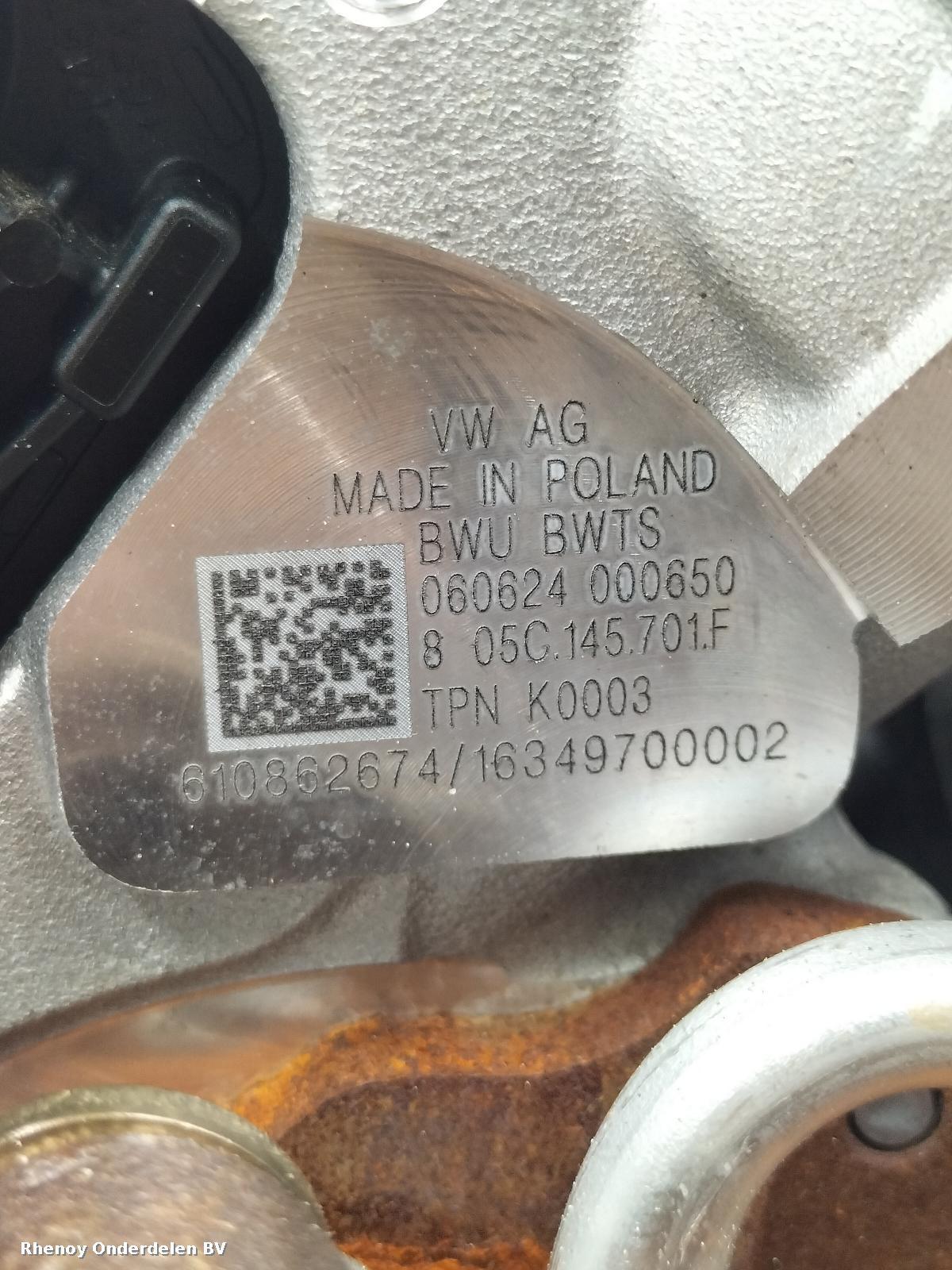 2024 VOLKSWAGEN POLO TURBO View Auto part TURBO VOLKSWAGEN POLO 2024