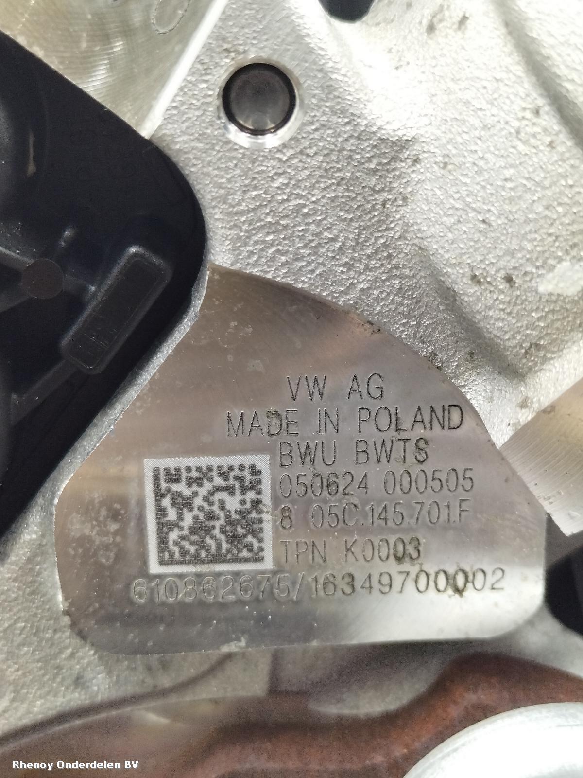 2024 VOLKSWAGEN POLO TURBO View Auto part TURBO VOLKSWAGEN POLO 2024