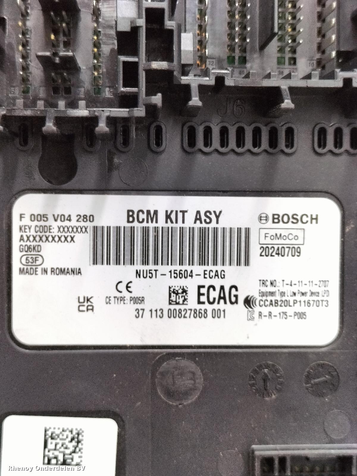 2024 FORD TRANSIT COURIER COMPUTER ECU View Auto part COMPUTER ECU FORD TRANSIT COURIER 2024