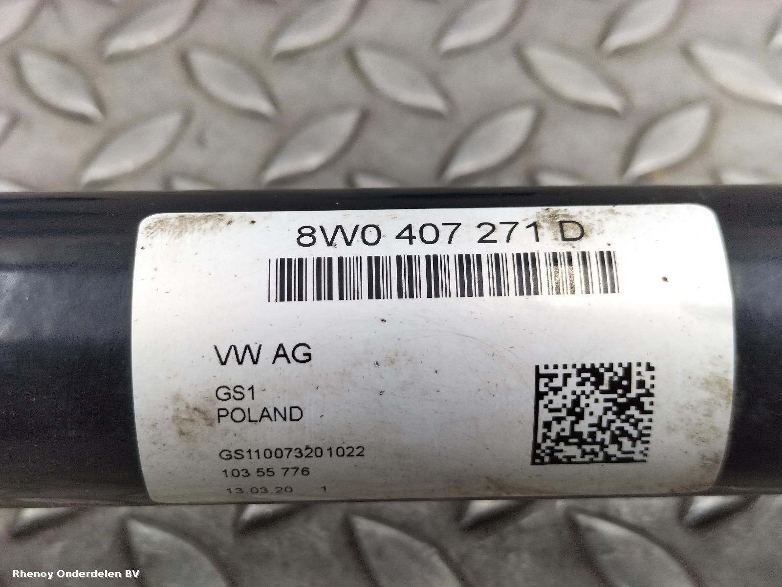 View Auto part AANDRIJFAS L AUDI A5 2020