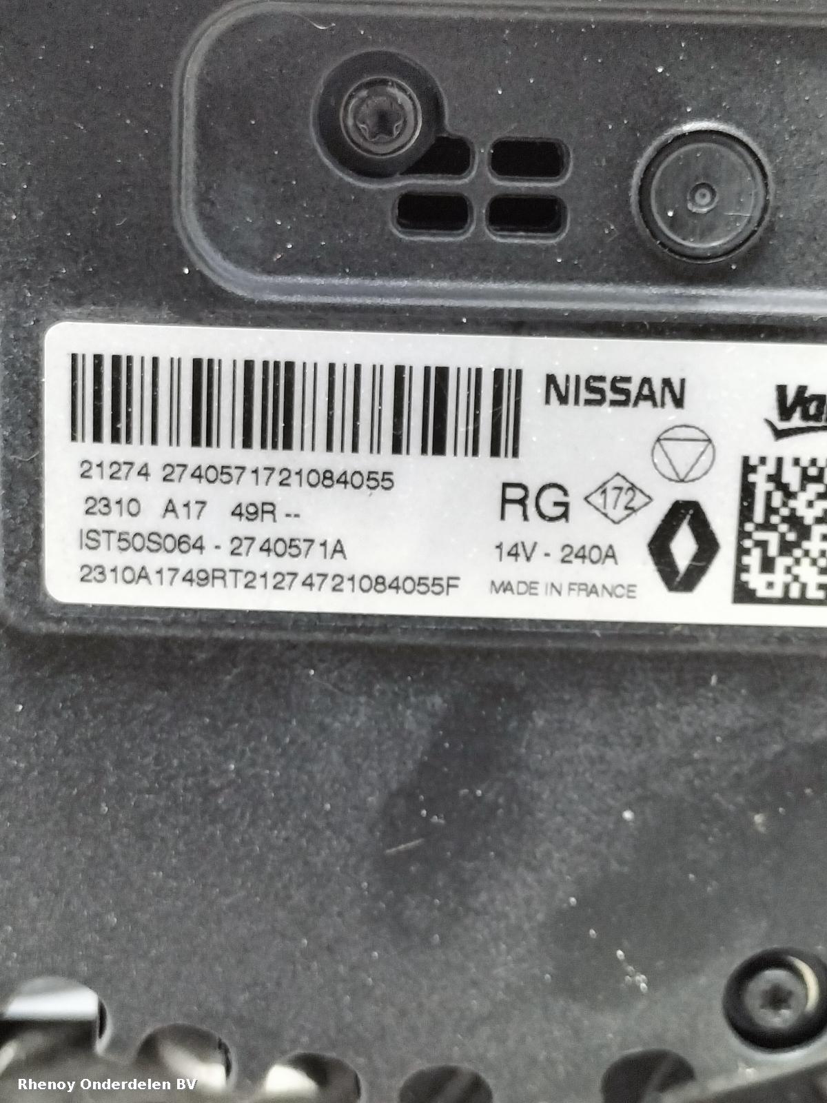 View Auto part DYNAMO RENAULT AUSTRAL 2021