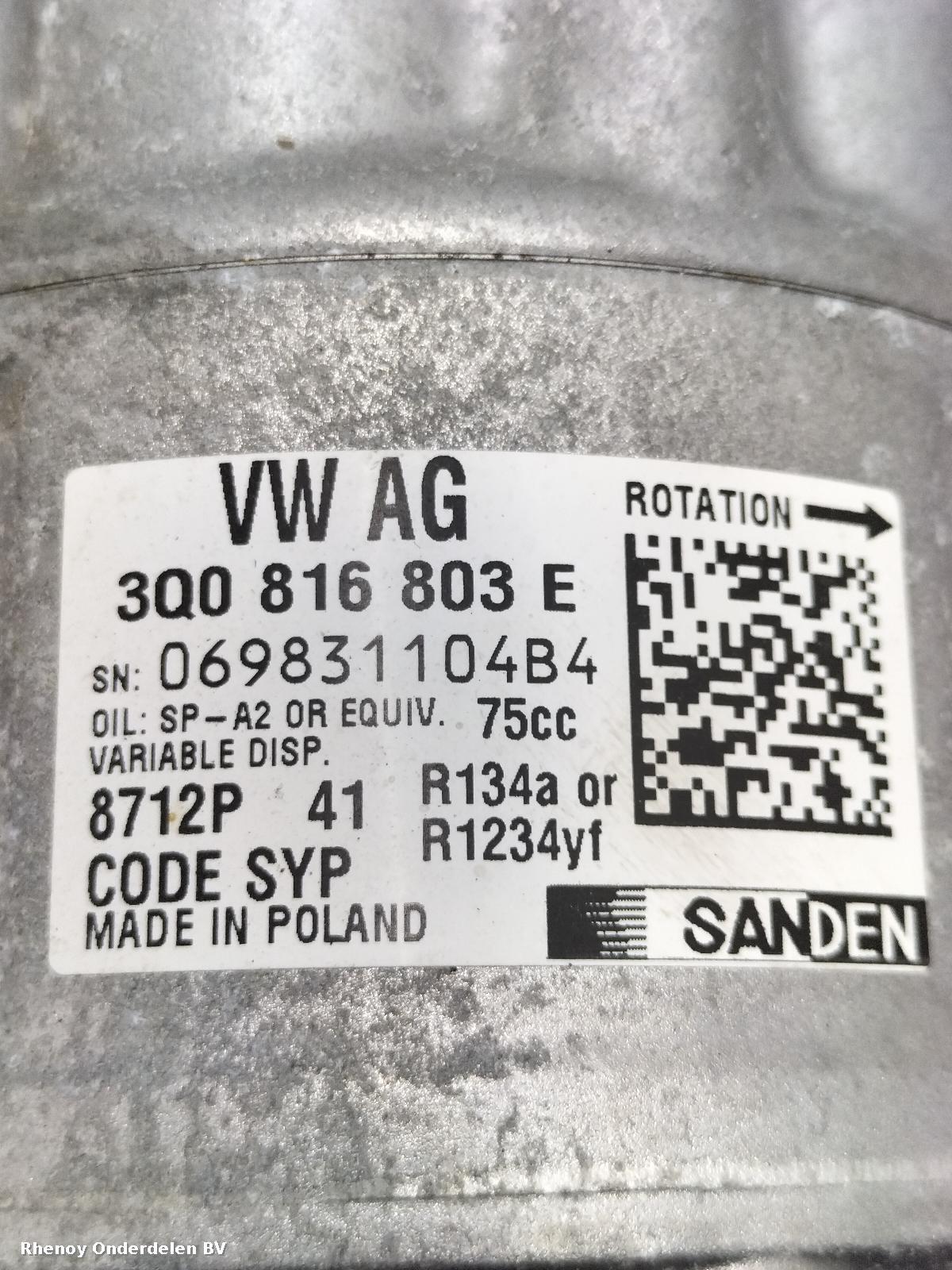 View Auto part AIRCO COMPRESSOR / AIRCOPOMP SKODA FABIA 2022