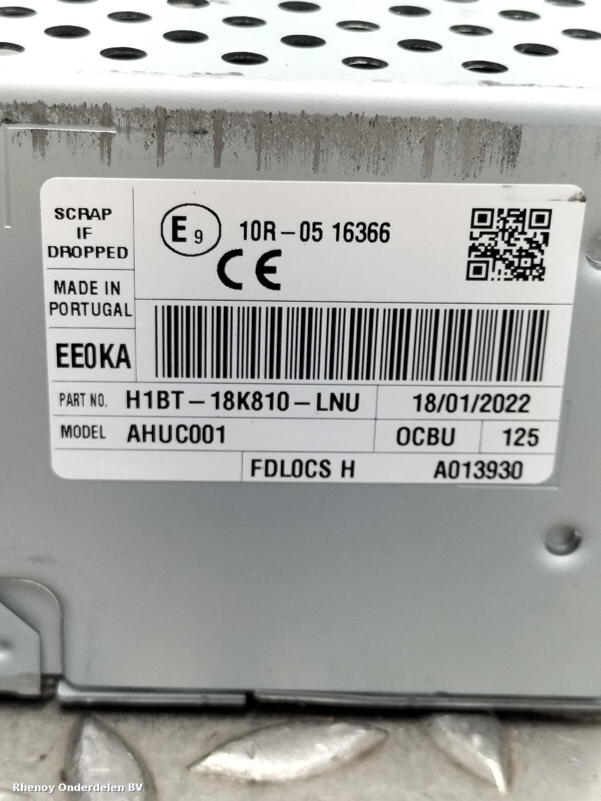 View Auto part SAT_NAV_UNIT FORD PUMA 2022