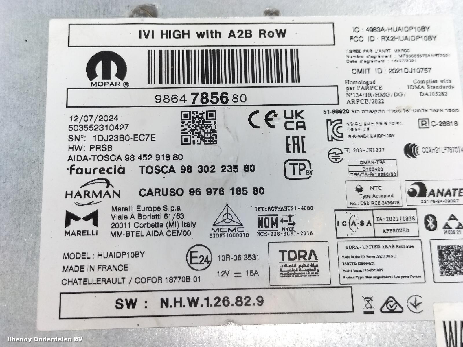 View Auto part NAVIGATIE OPEL / VAUXHALL ASTRA 2024