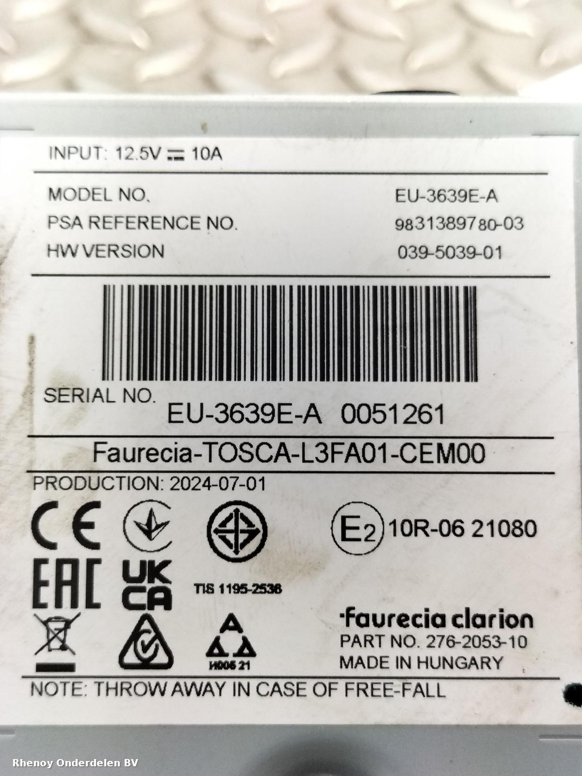 View Auto part VERSTERKER UNIT AUDIO OPEL / VAUXHALL ASTRA 2024