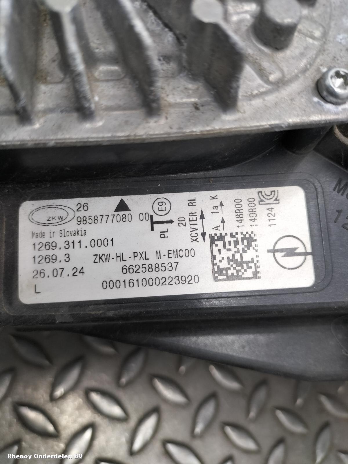View Auto part L Headlamp VAUXHALL / OPEL ASTRA 2024