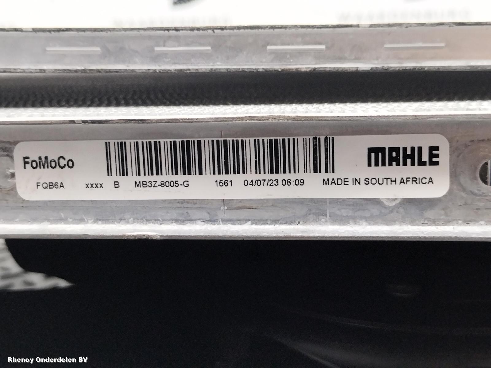 2023 FORD RANGER KOELERPAKKET View Auto part KOELERPAKKET FORD RANGER 2023