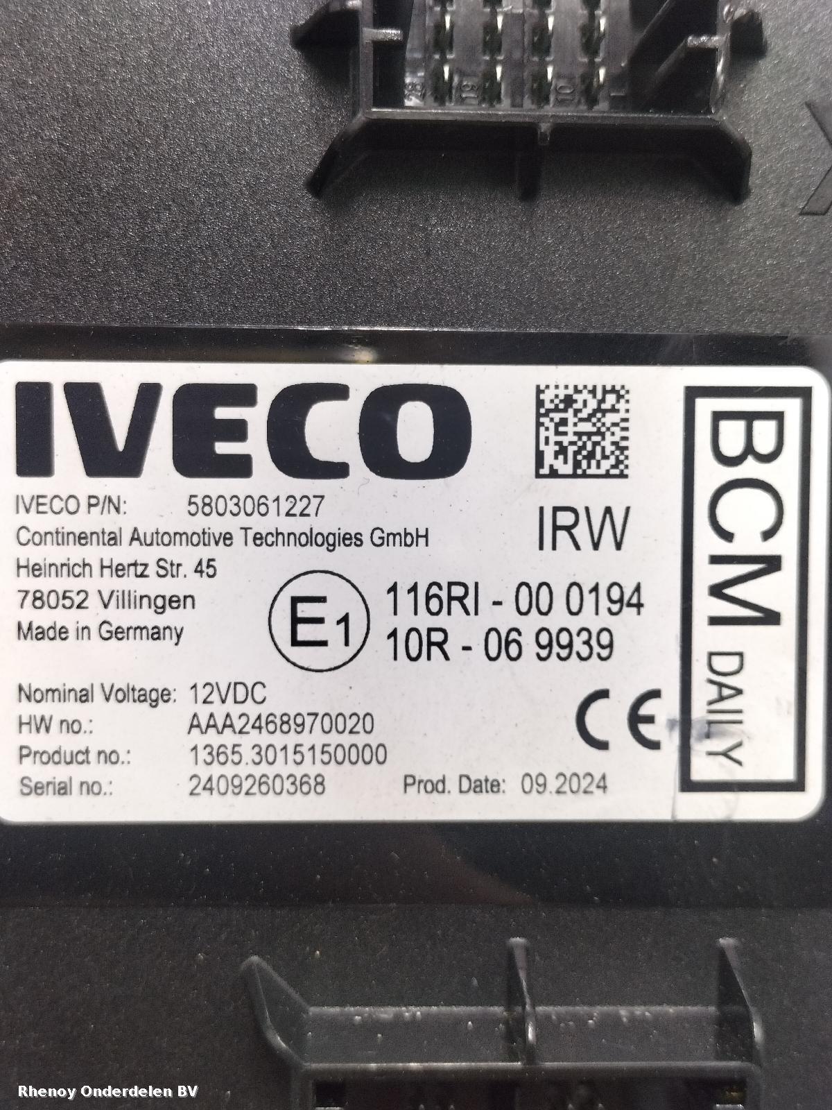 View Auto part COMPUTER ECU IVECO DAILY 2024