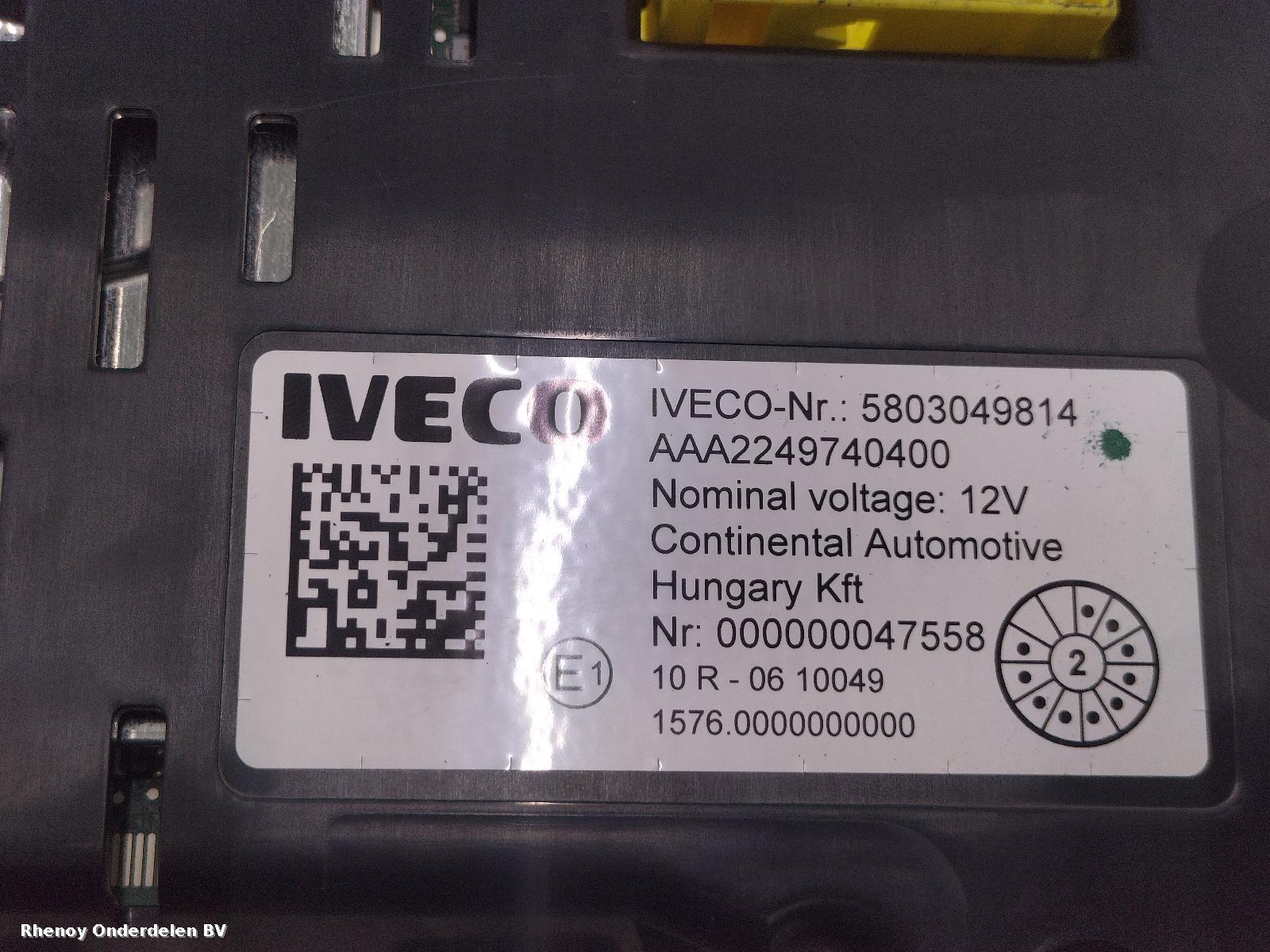 View Auto part KLOKKENPANEEL IVECO DAILY 2024