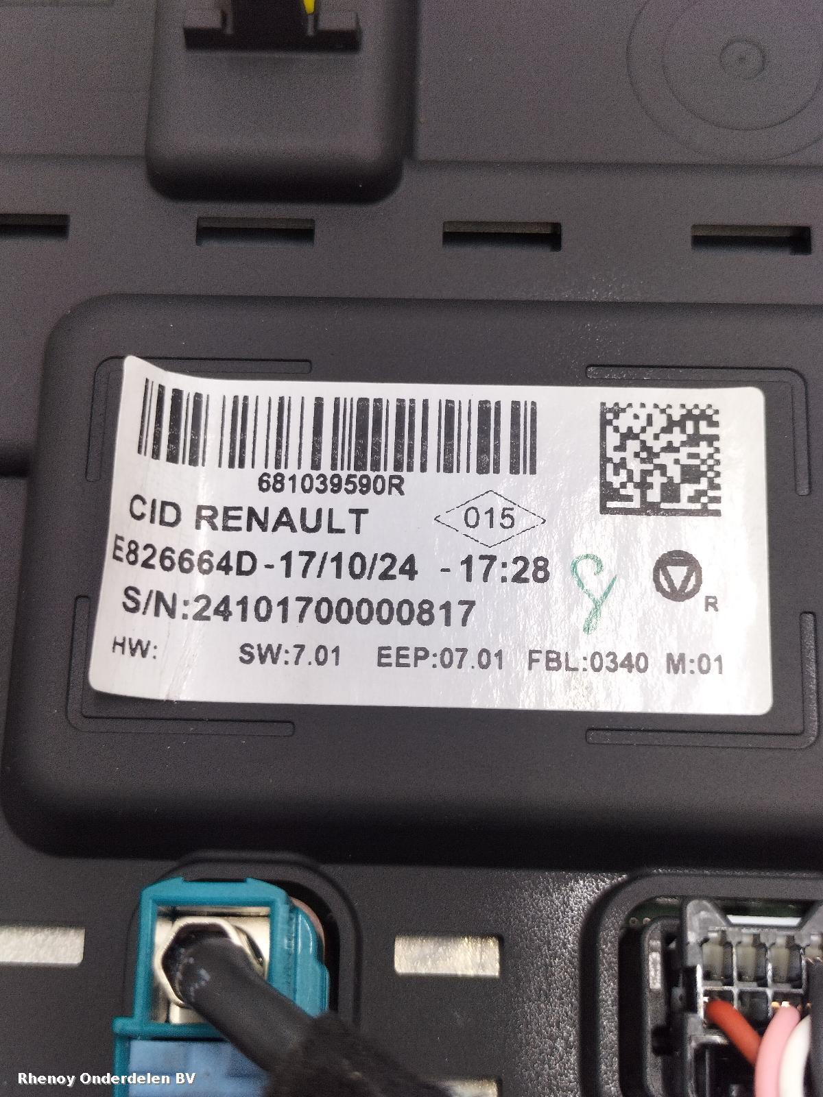 View Auto part NAVIGATIE RENAULT CAPTUR 2024