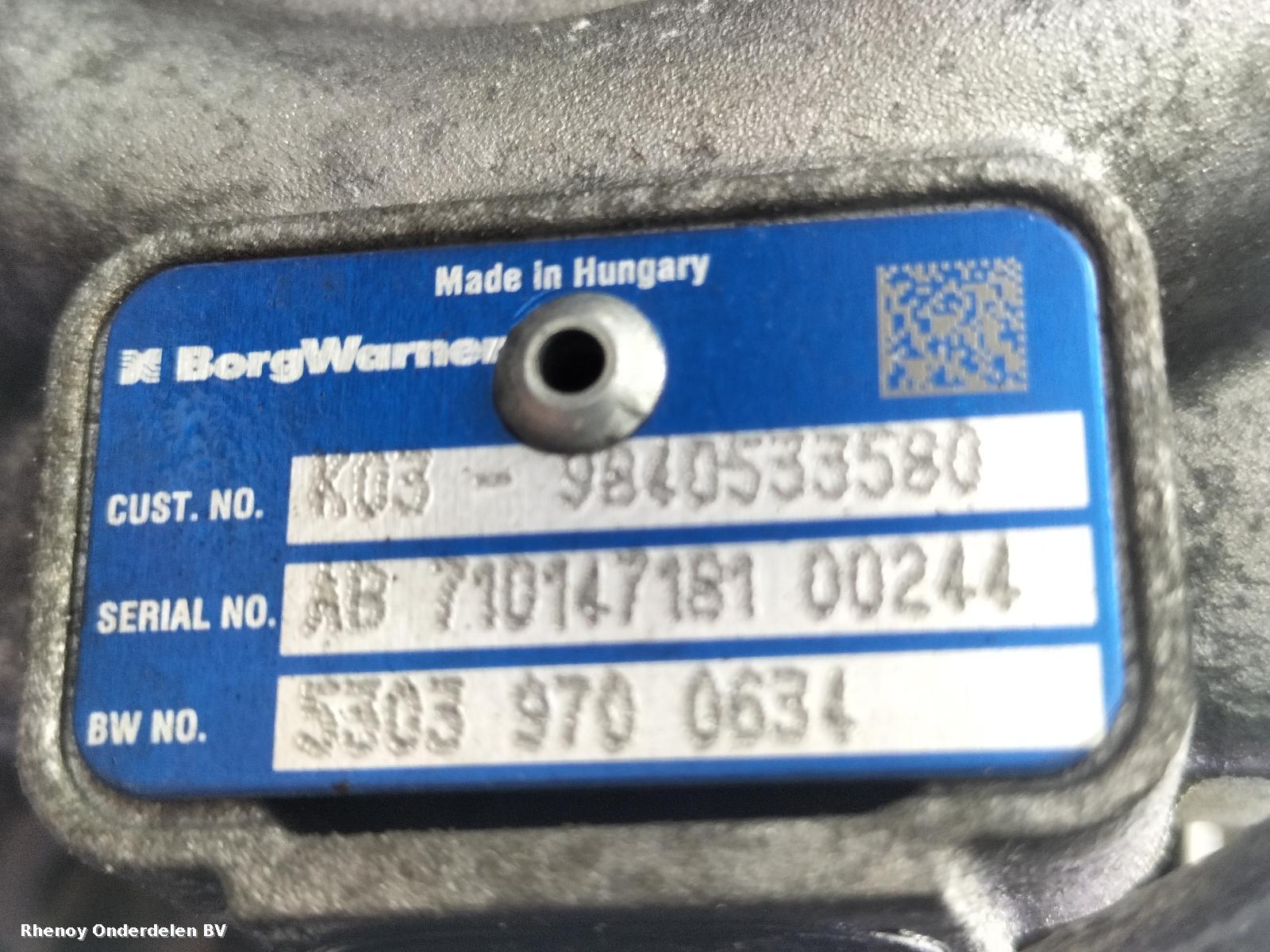 View Auto part TURBO OPEL / VAUXHALL VIVARO 2024